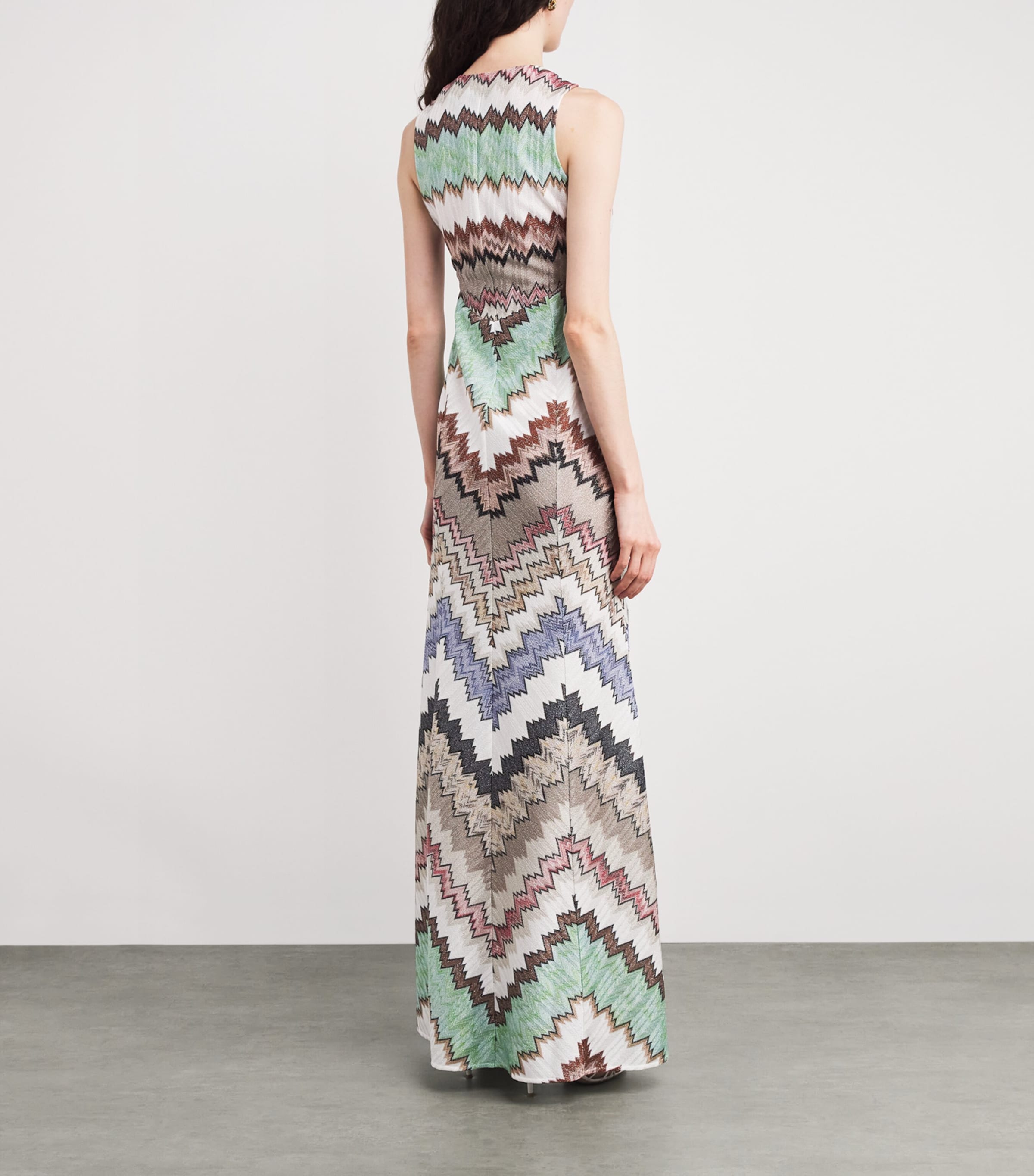 Knitted Snake Maxi Dress SM9Y3 MULTI W WHITE Image 3