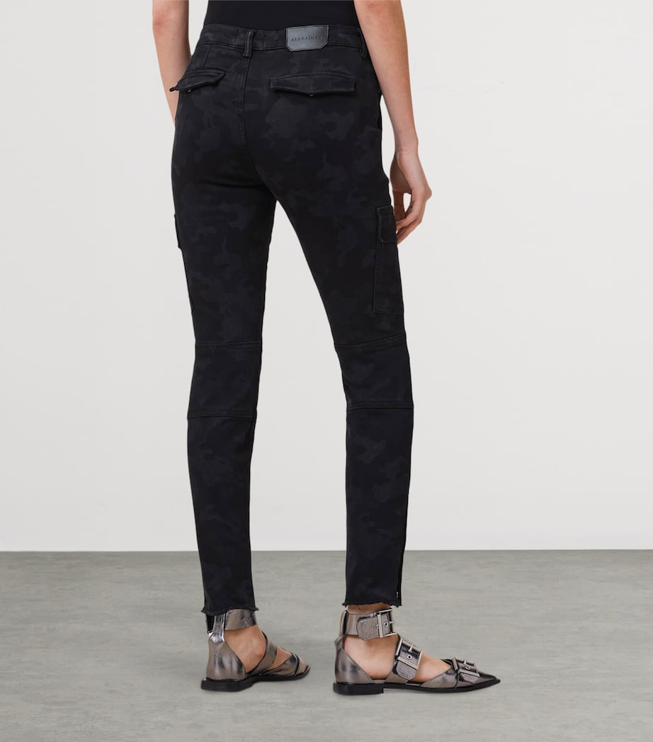 Duran Skinny Cargo Jeans CAMO BLACK Image 6