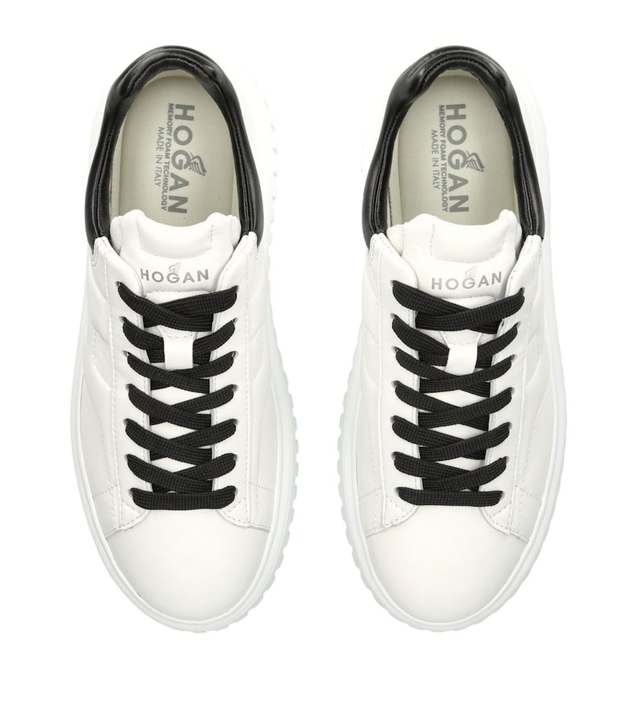 Hogan Leather Allaciato Sneakers White/blk Image 4