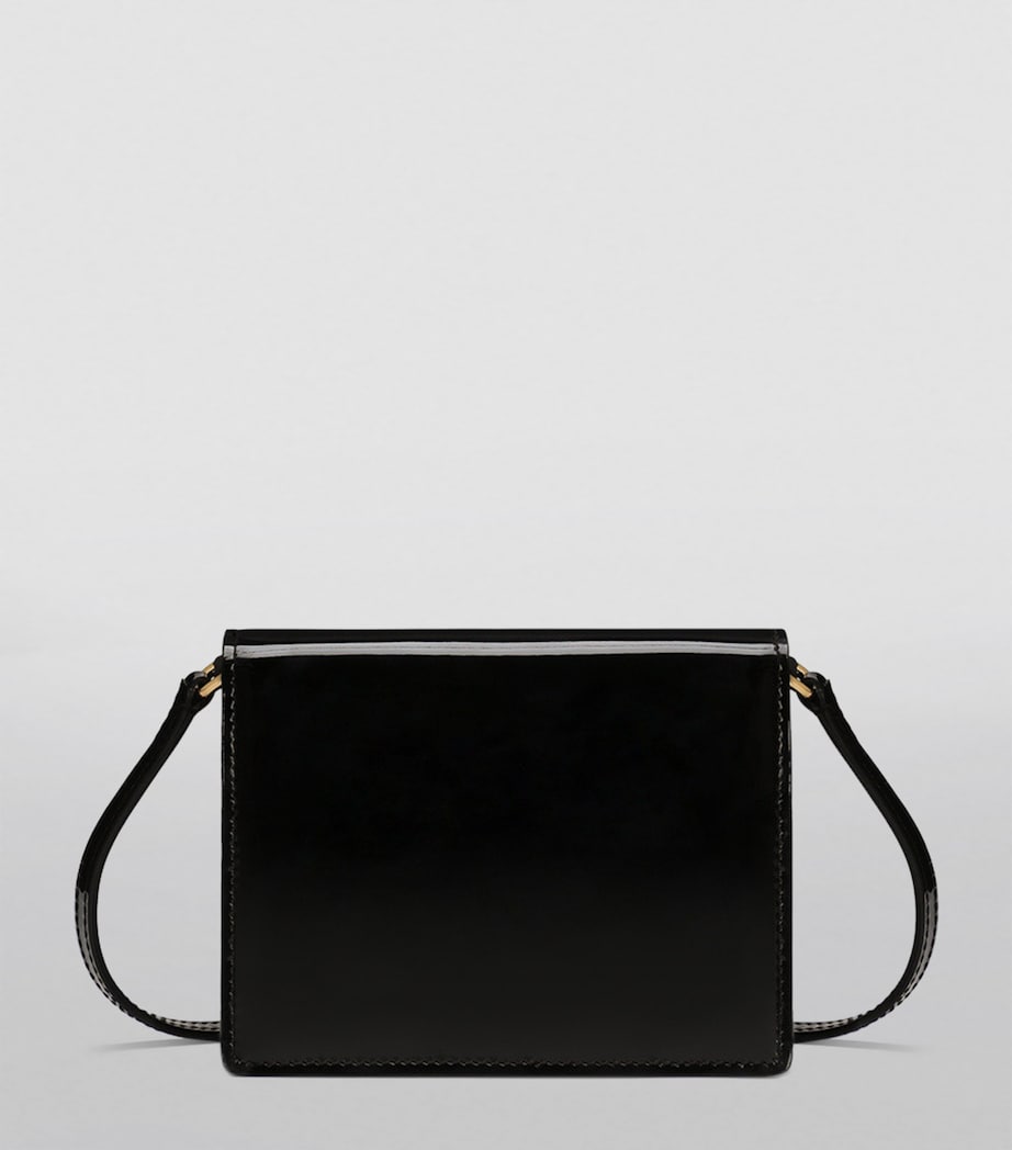 Small Patent Leather Logo Cross-Body Bag 80999-BLACK Image 4