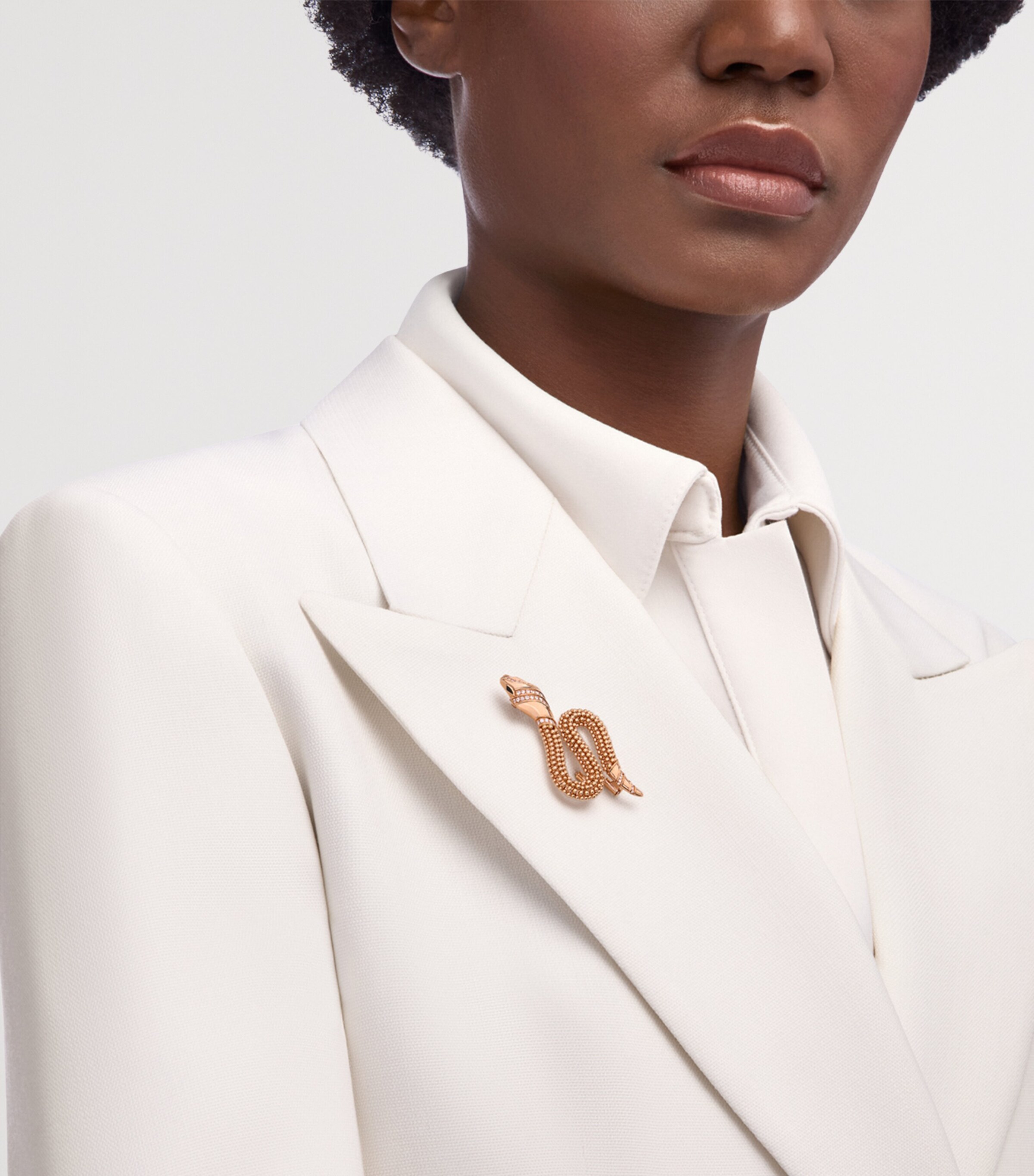 Rose Gold And Diamond Serpenti Brooch PINK GOLD Image 5