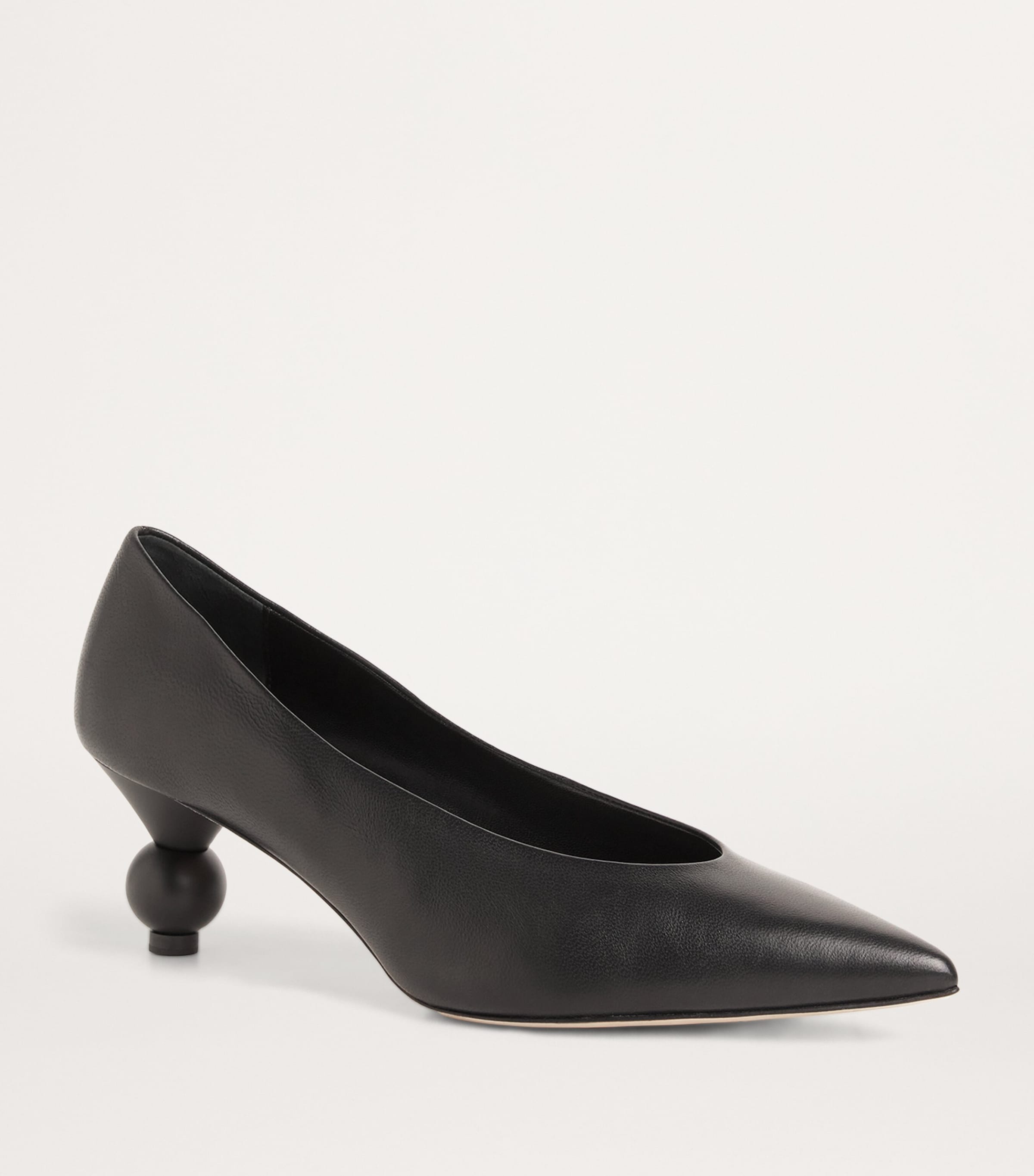 パンプス Max Mara Pumps Women Leather Black Pump shoes black | Max Mara