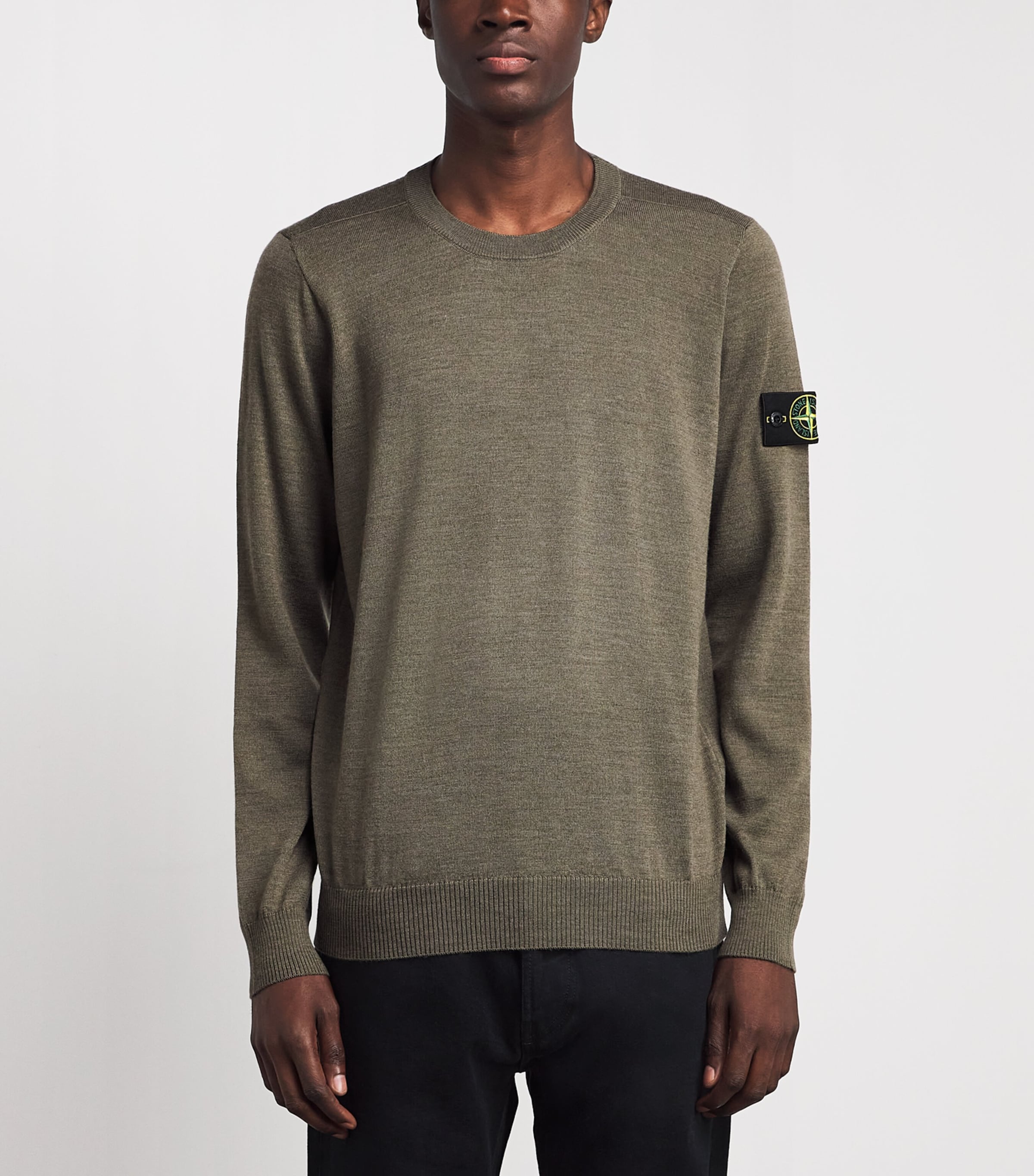 Stone Island Mens Compass Logo Sweater Image 4