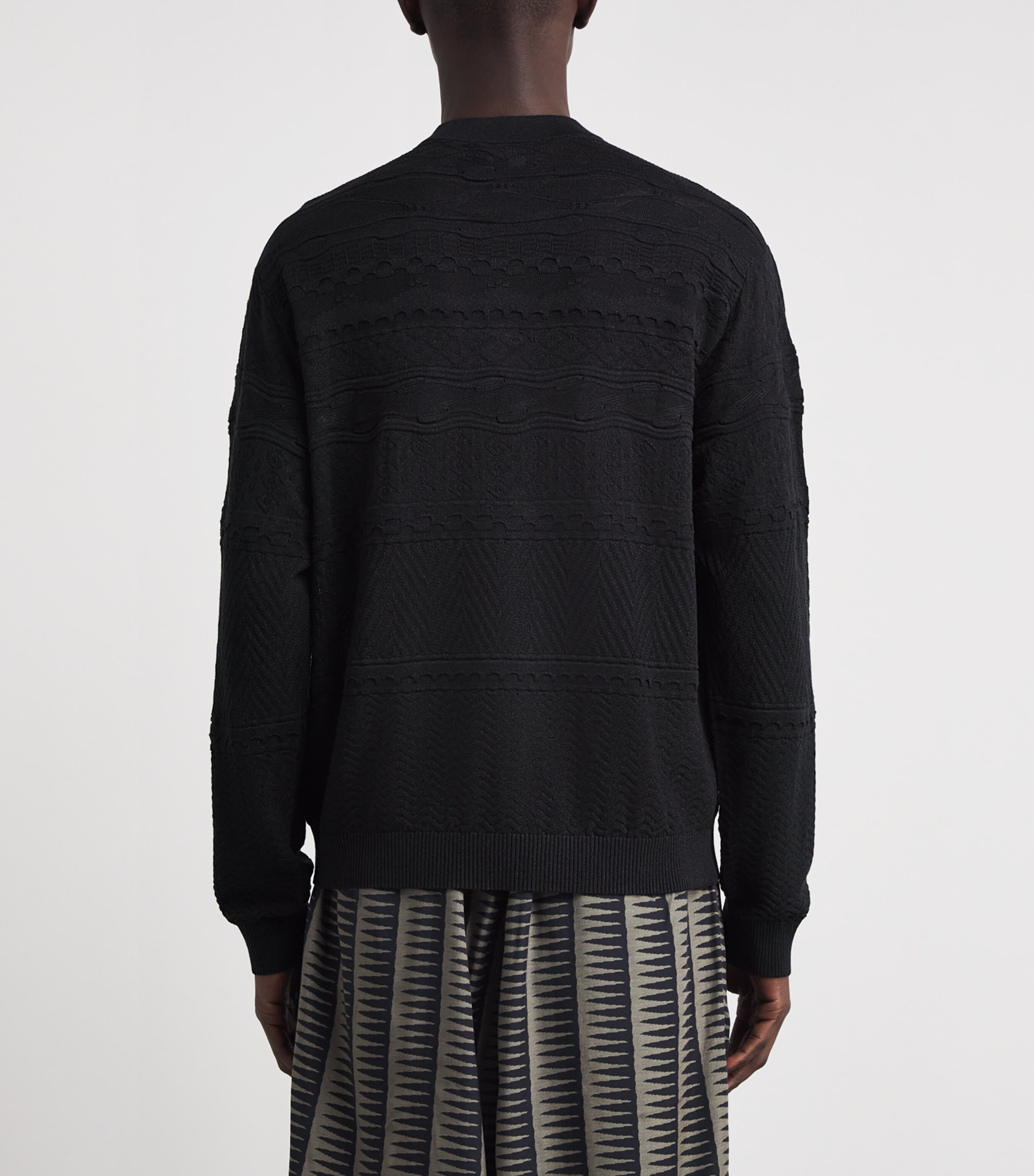 Knitted Long-Sleeve Henley Top UC001 Image 5