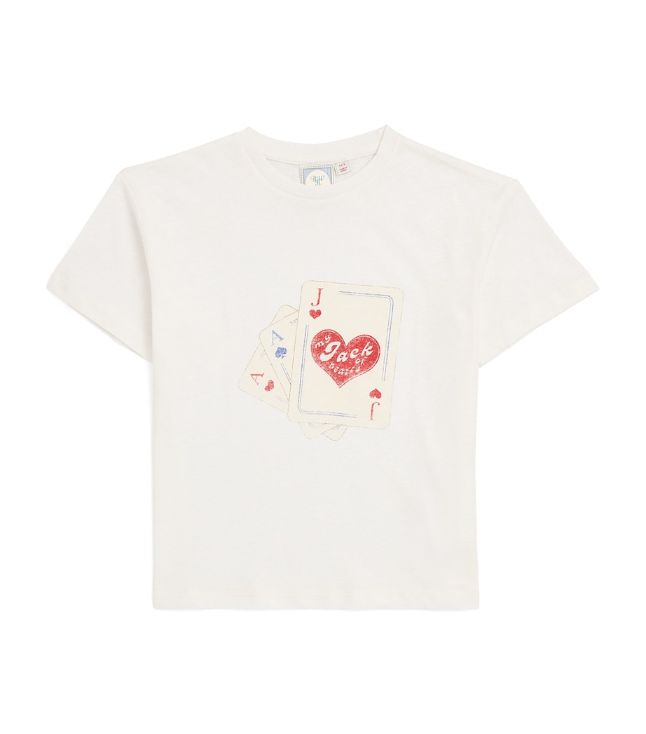 x RHW Cotton Ace T-Shirt (5-8 Years) ANTIQUE WHITE Image 1