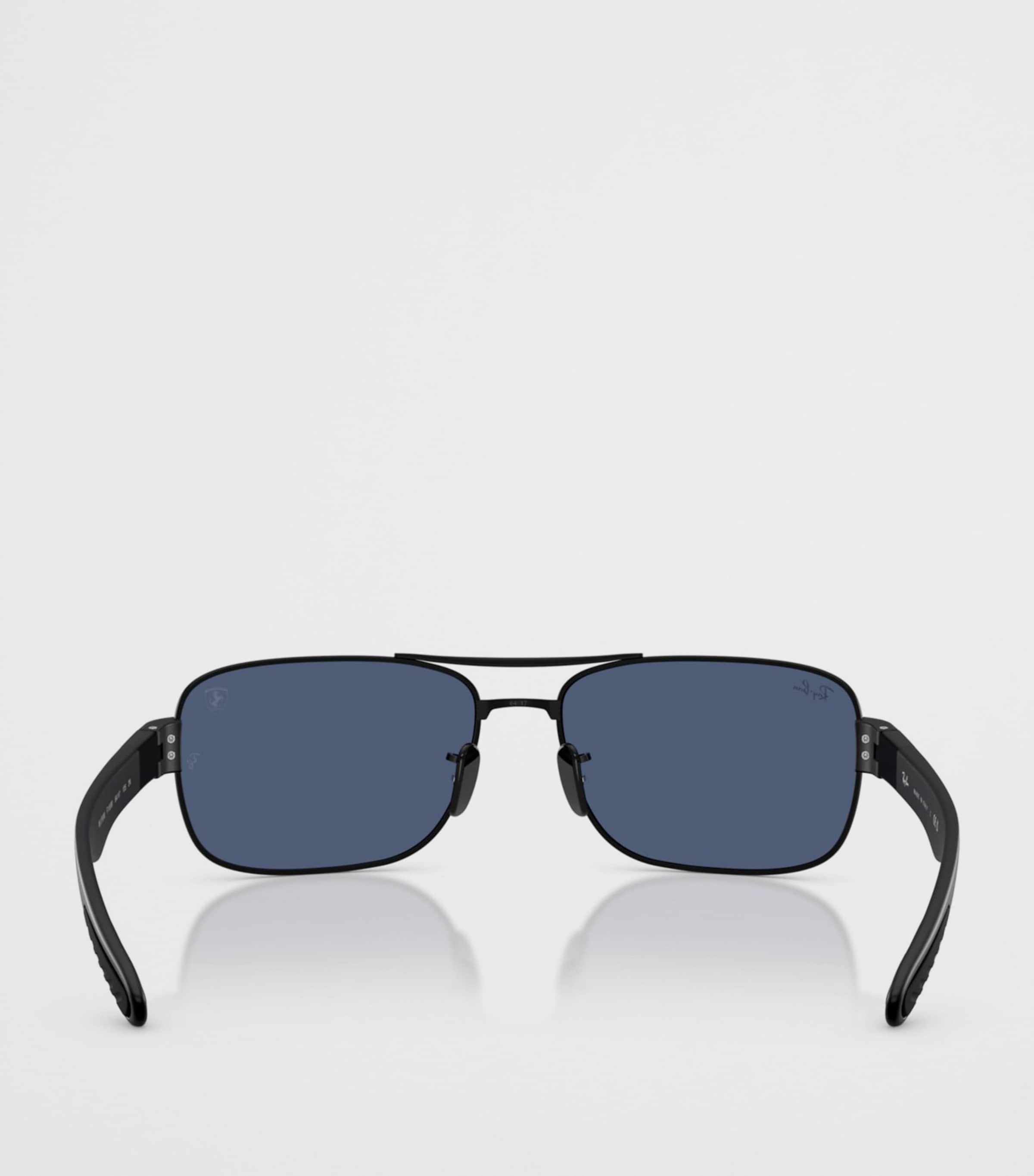 Ray-Ban RB3763M Scuderia Ferrari Collection Square Sunglasses Black Image 4
