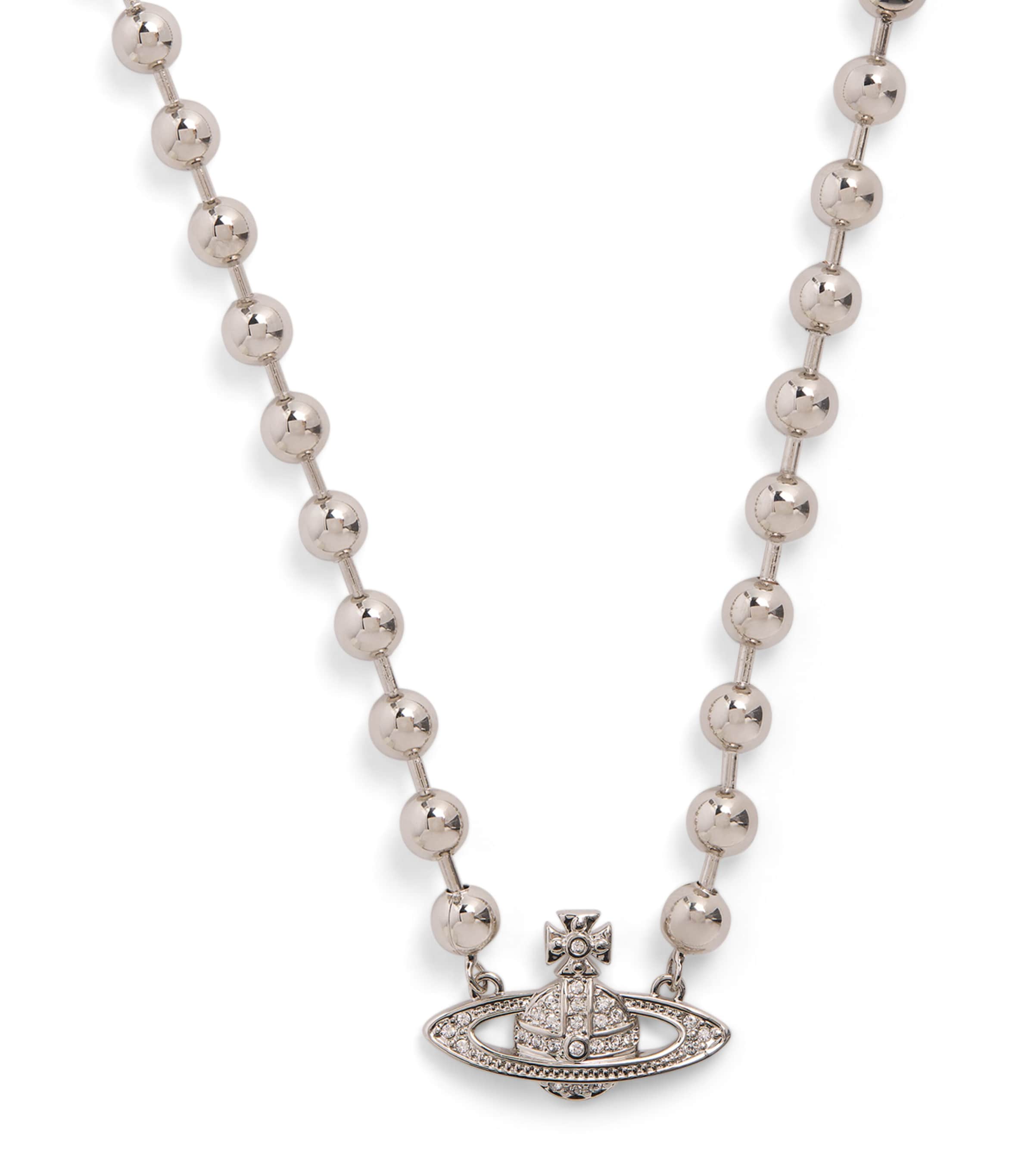 Vivienne Westwood Thames Beaded Chain Platinum Image 1