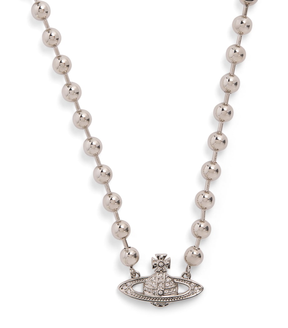 Vivienne Westwood Thames Beaded Chain Platinum Image 1