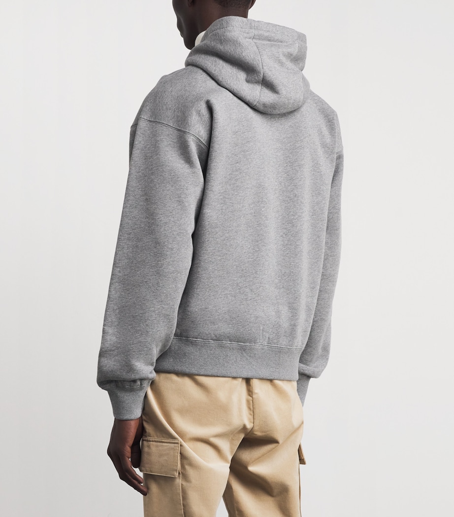 Cotton-Cashmere Polo Bear Hoodie GREY Image 4