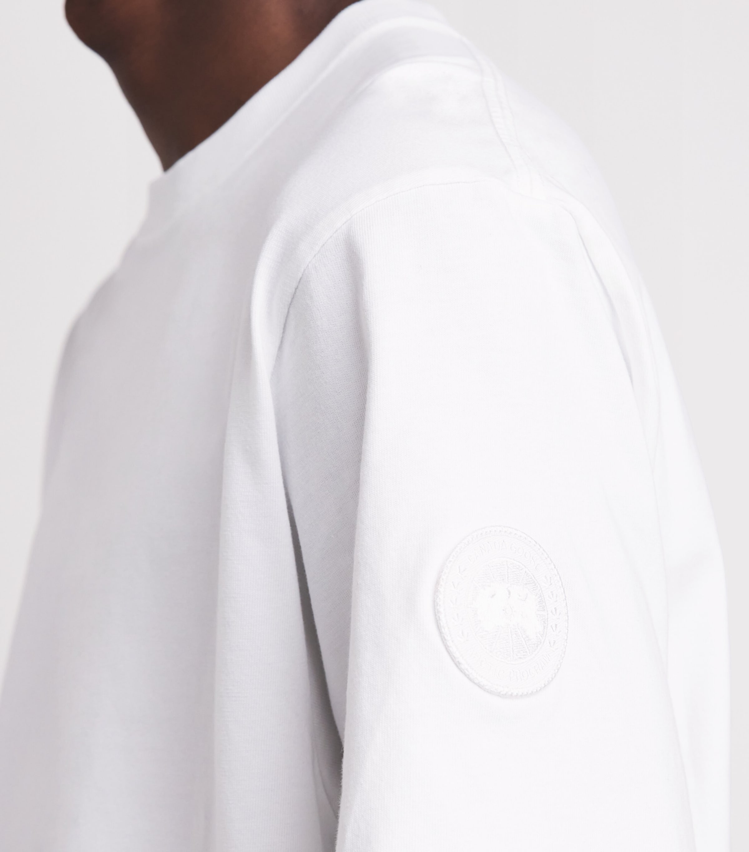 Canada Goose Mens Organic Cotton Novo T-Shirt Optic White Image 3