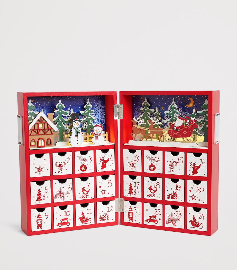 Wooden Christmas Advent Calendar MULTI Image 3