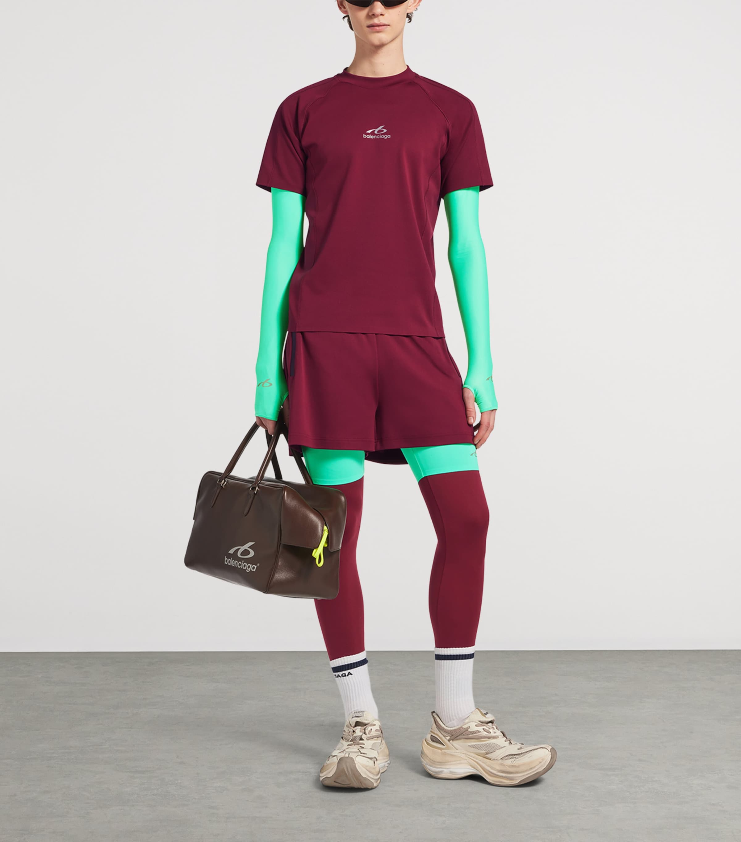 Balenciaga Mens Double-Layer Techwear Shorts Image 2