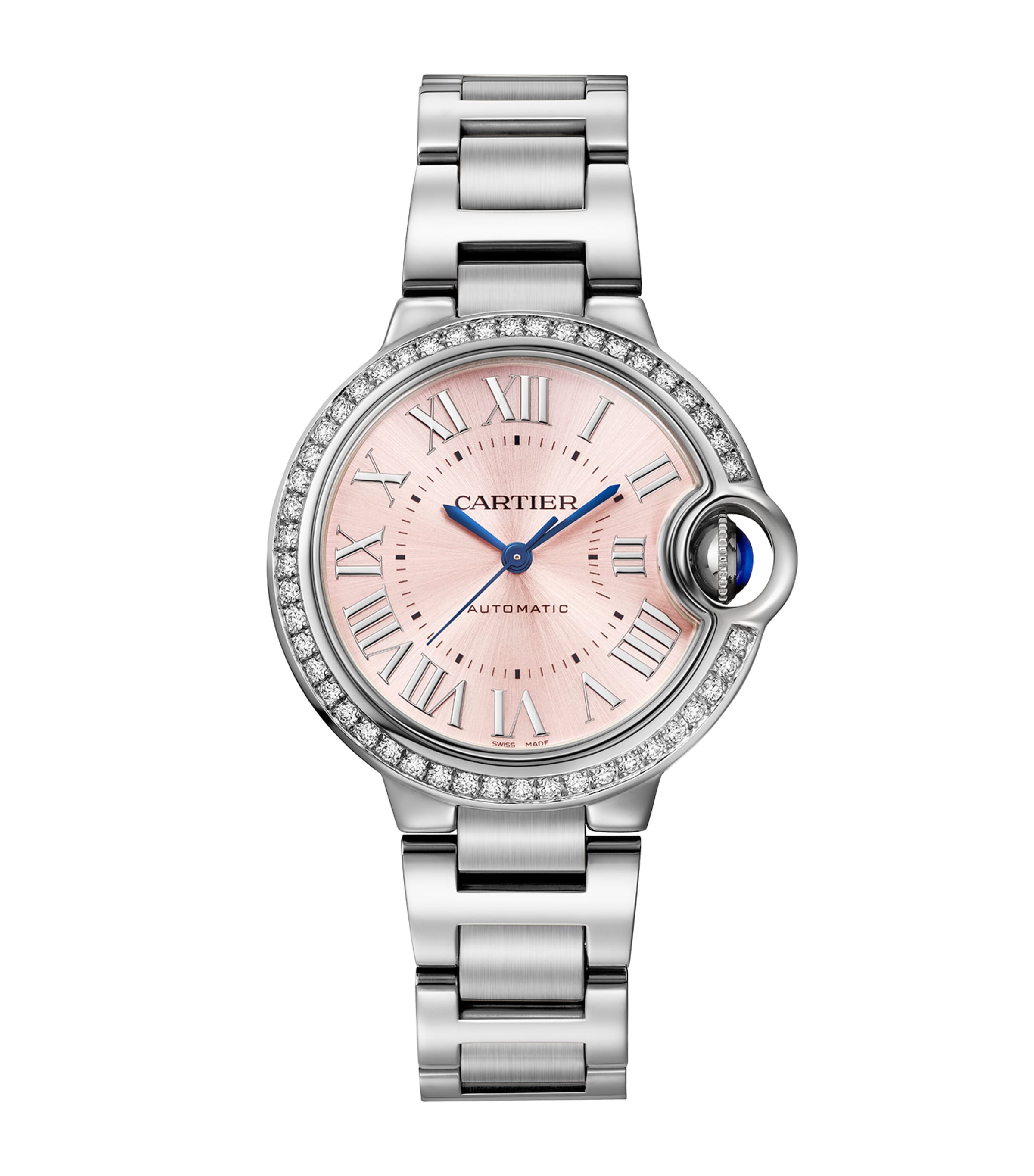 Cartier Stainless Steel and Diamond Ballon Bleu de Cartier Watch - Main Image