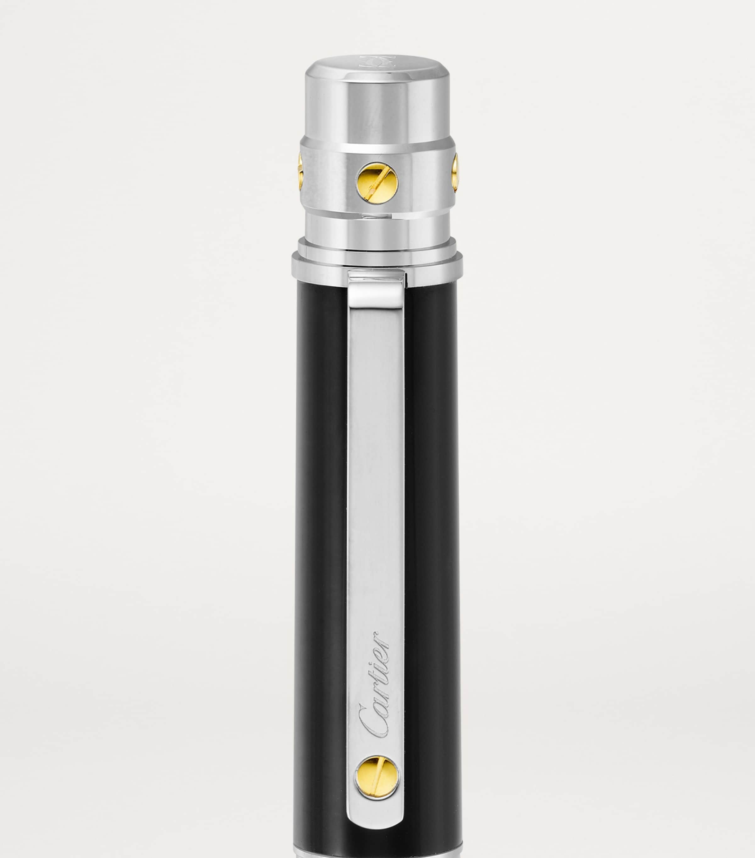 Santos de Cartier Ballpoint Pen BLACK Image 3