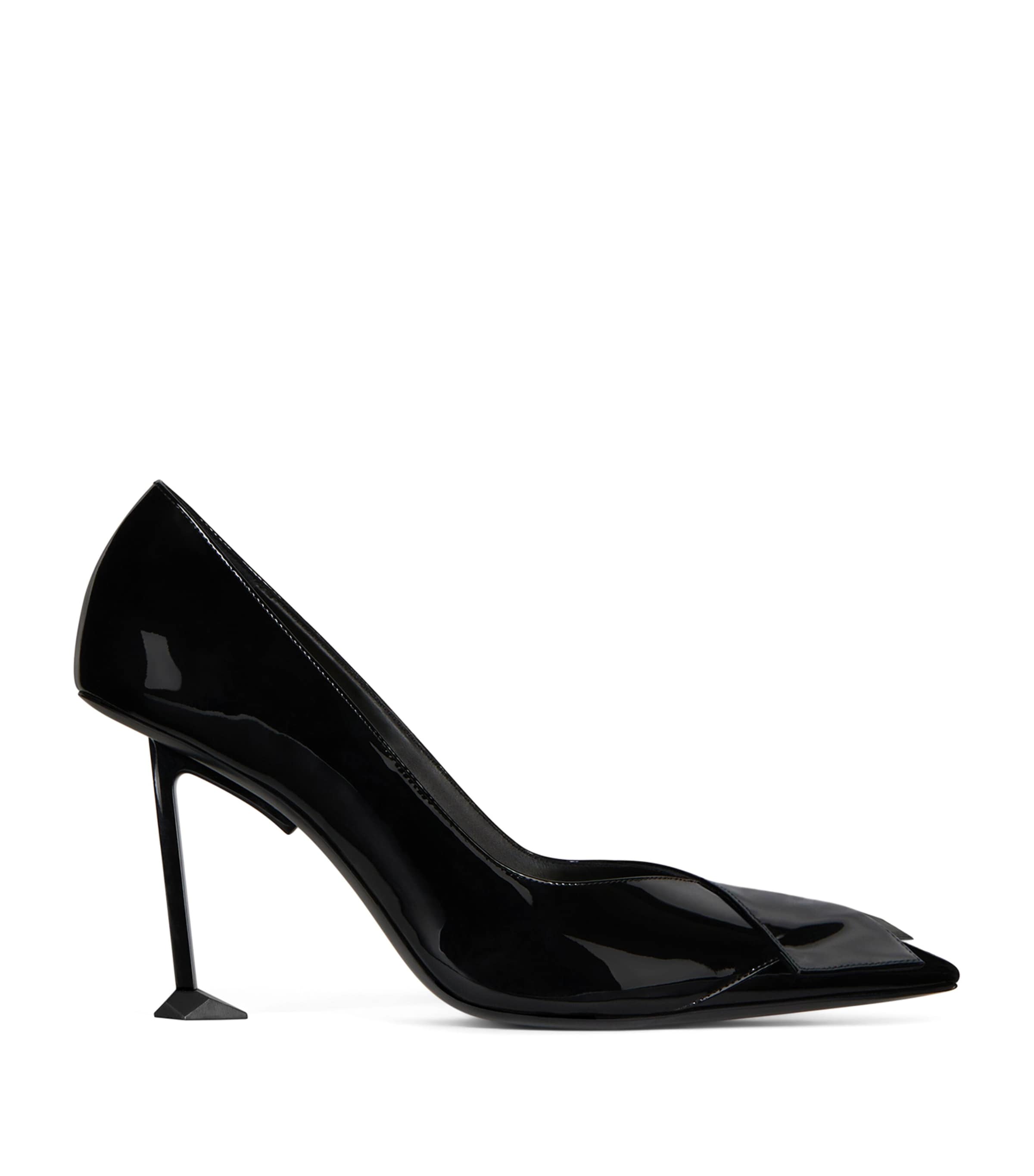 Givenchy Leather Boudoir Fold Pumps 95 Black Image 1