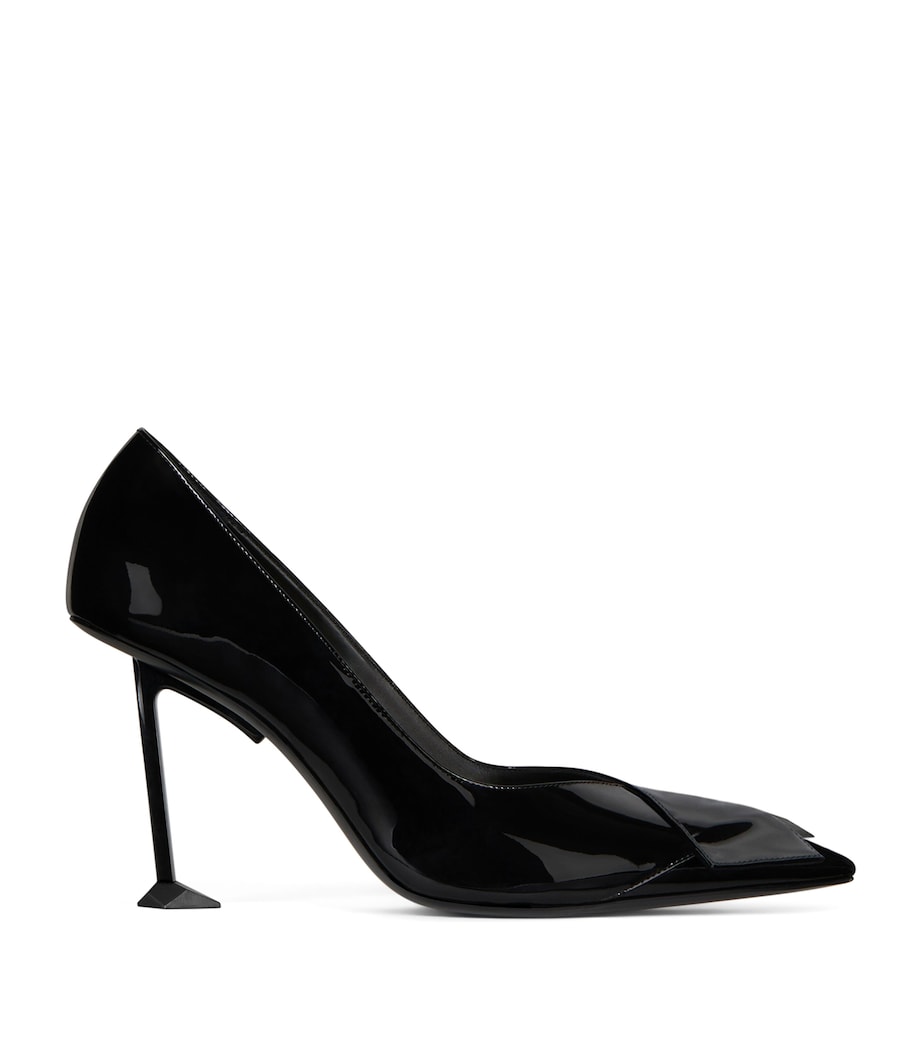Givenchy Leather Boudoir Fold Pumps 95 Black Image 1