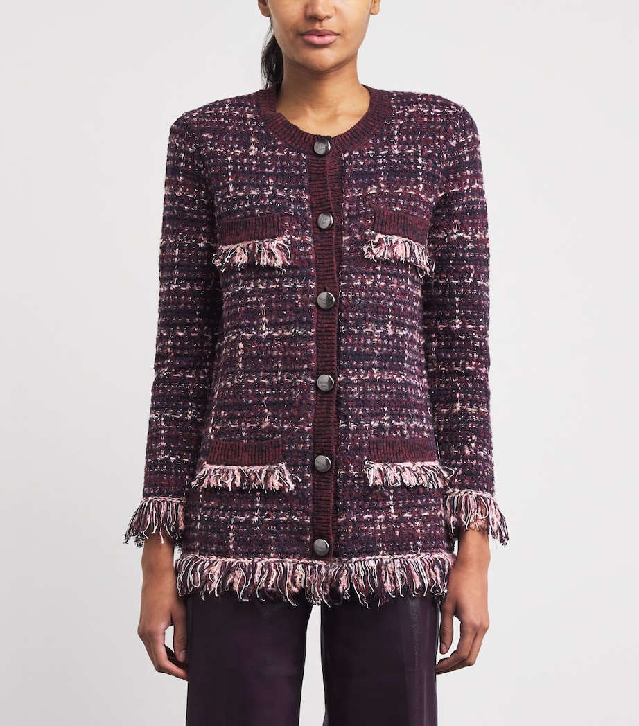 Cotton-Blend Kastoria Cardigan BLCK/DK MLBC/MDNGHT Image 3