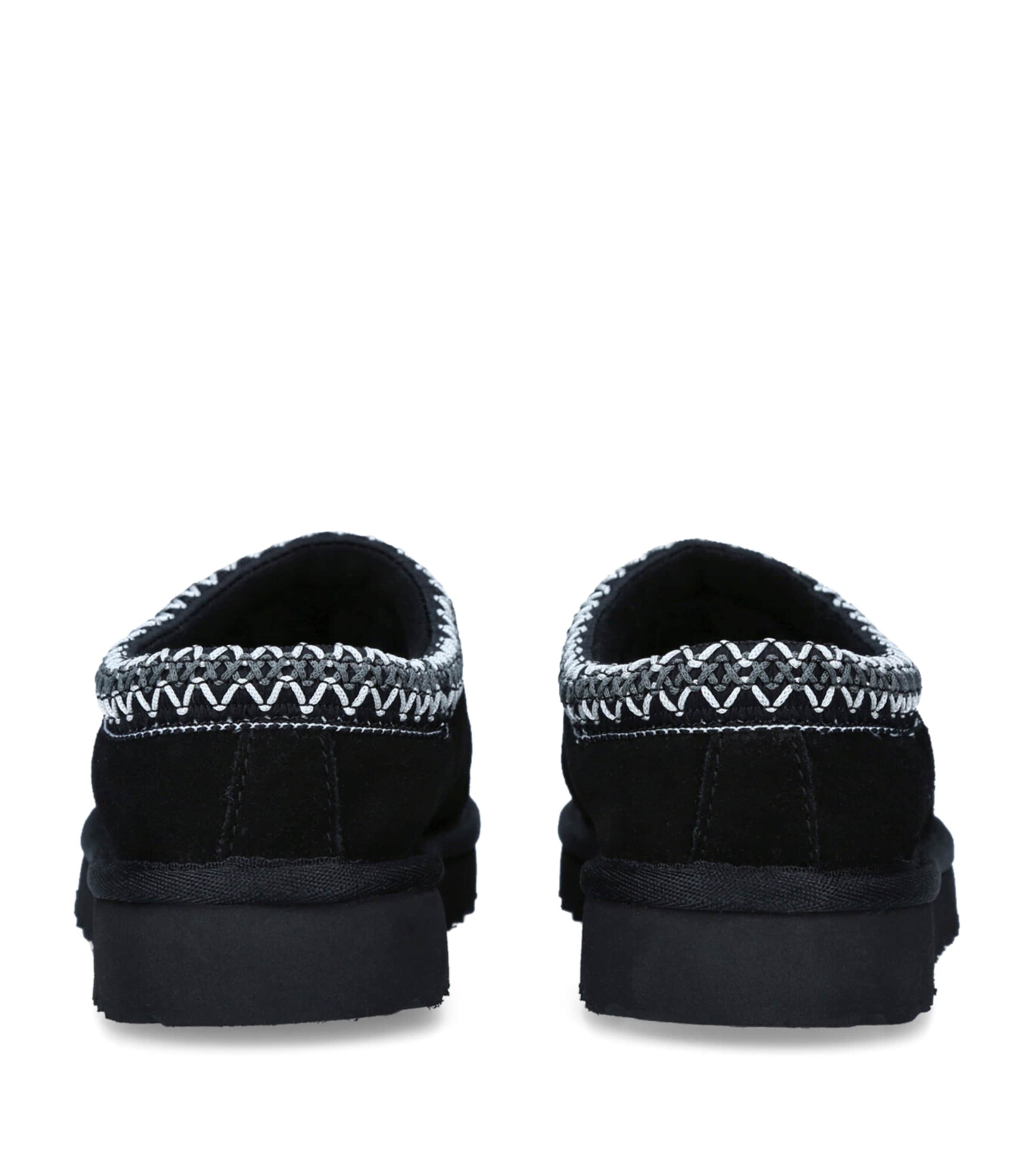 Leather Tasman Slippers BLACK Image 2