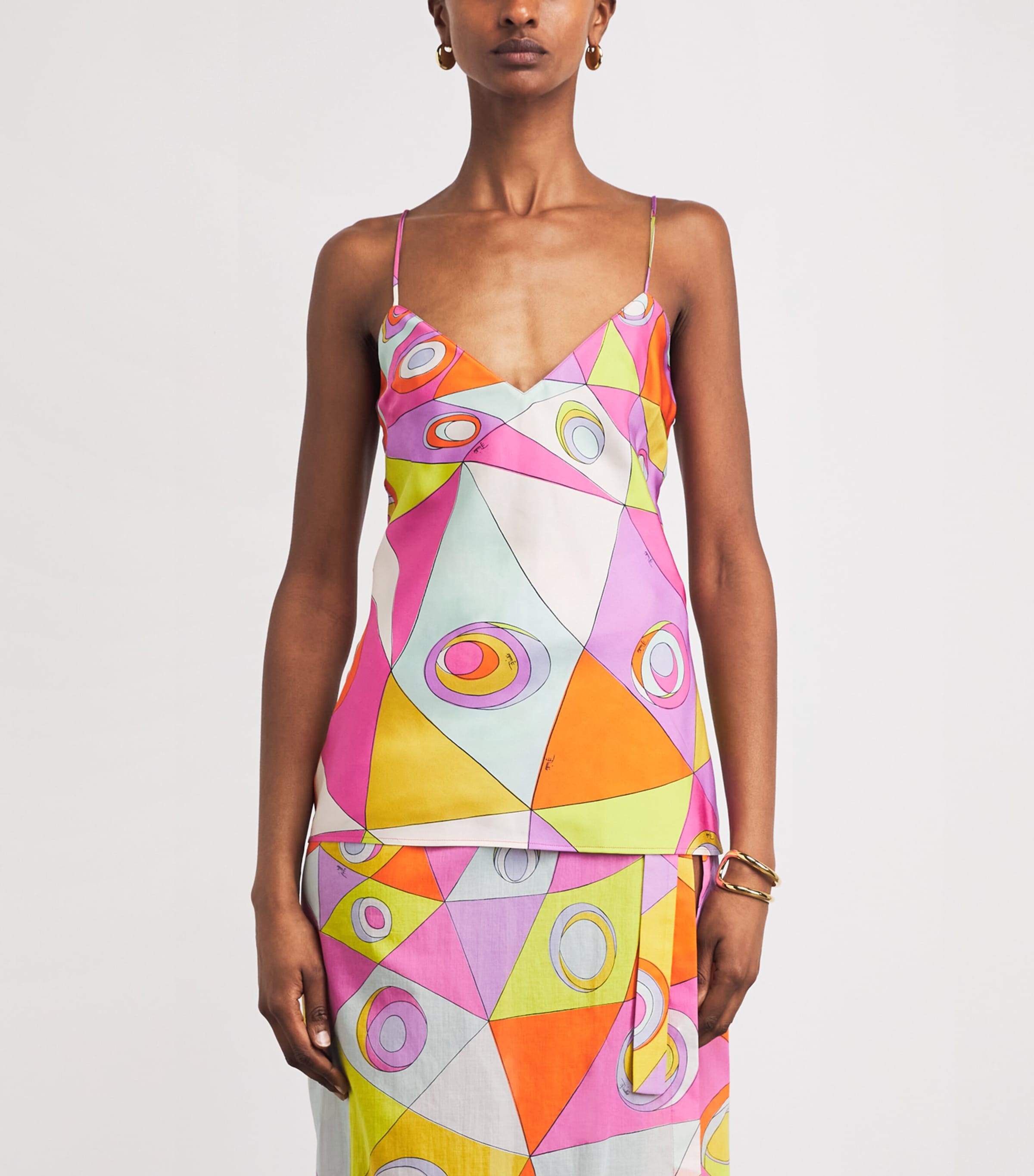 PUCCI Womens Silk Printed Cami Top Image 4