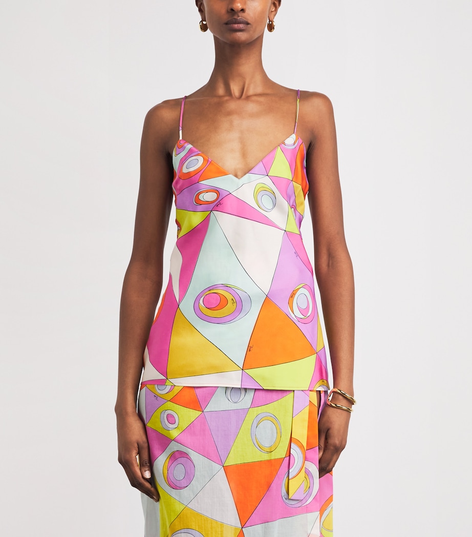 PUCCI Womens Silk Printed Cami Top Image 4