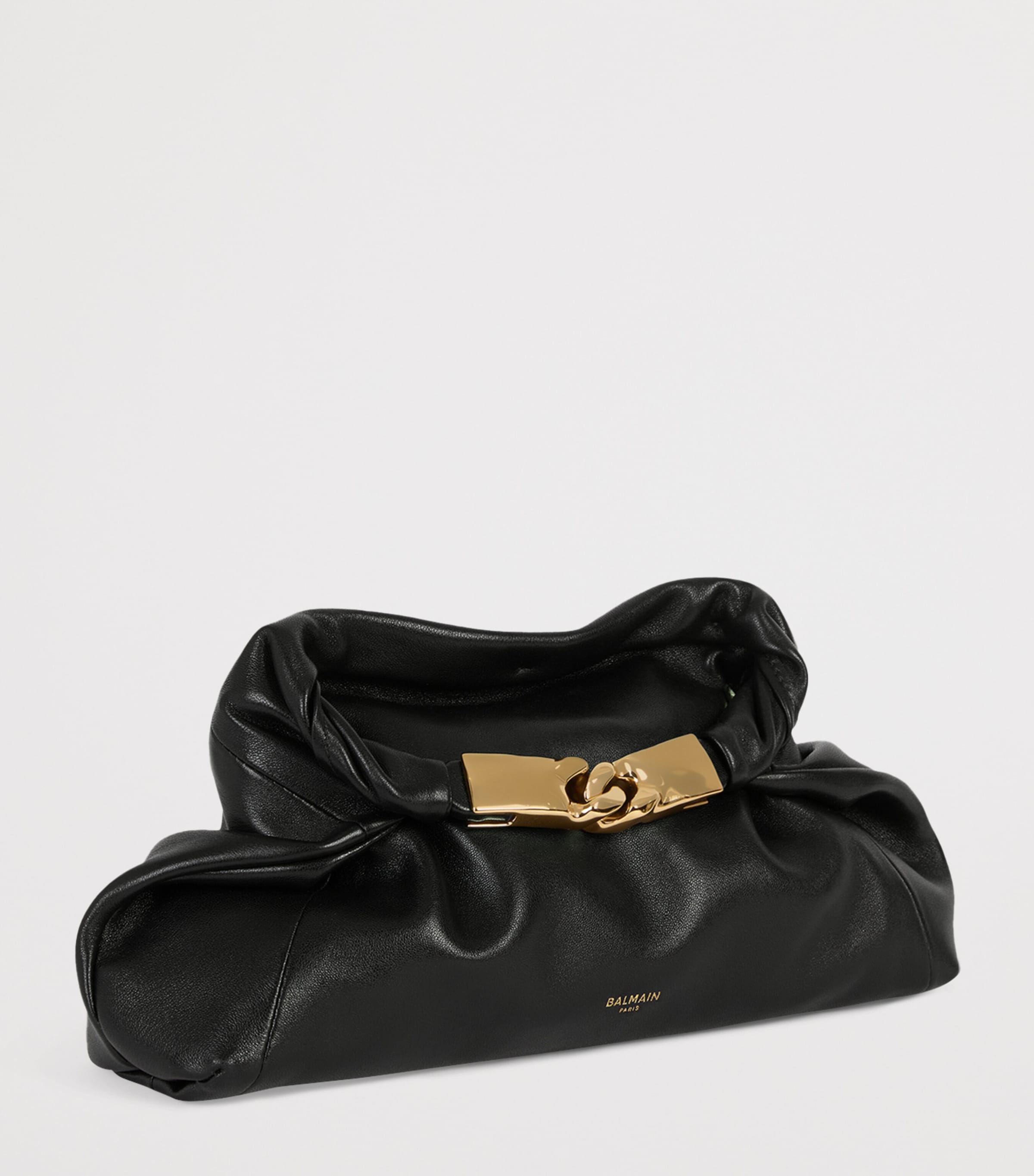 Balmain Small Lambskin Dinner at 8 Shoulder Bag Noir Image 3