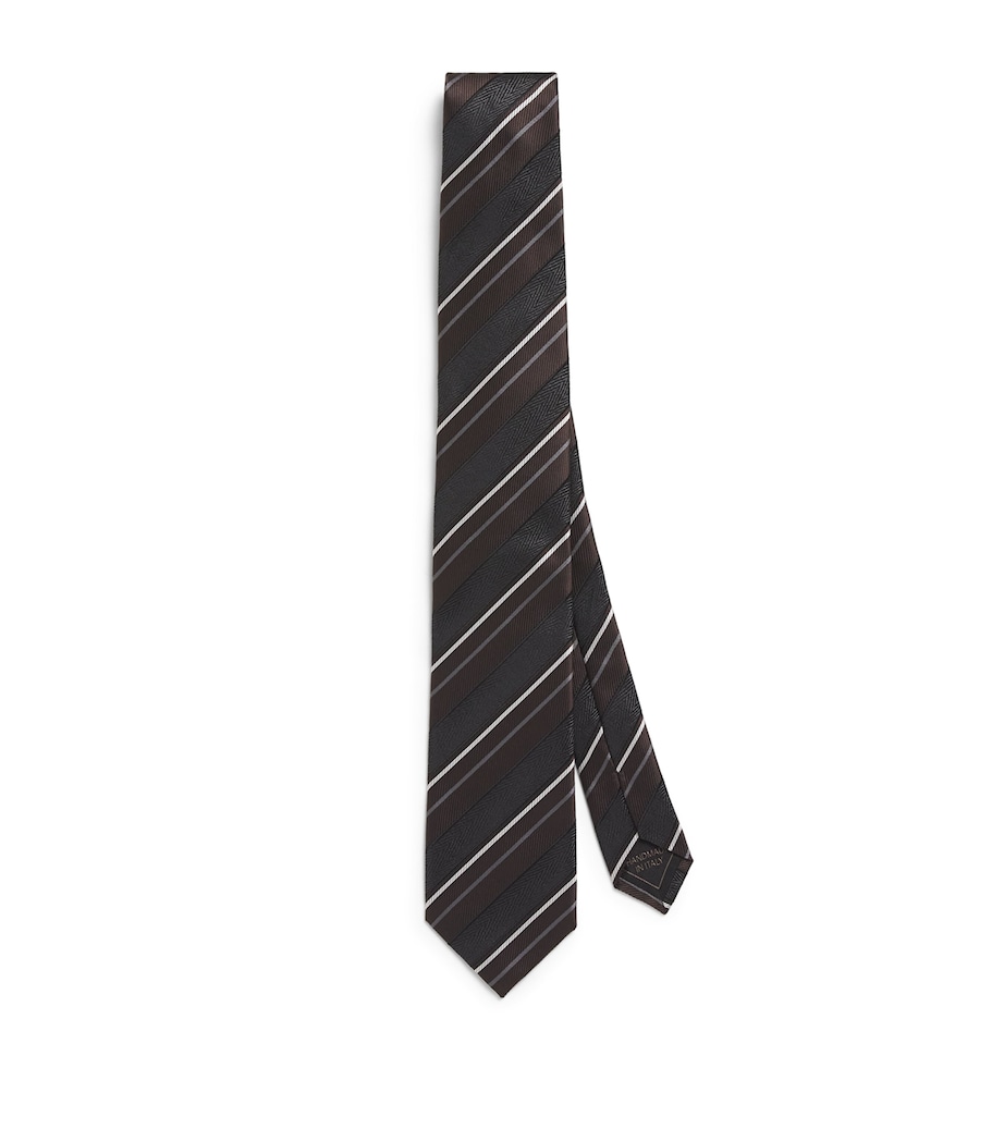 Silk-Cotton Stripe Tie 2011 Image 1