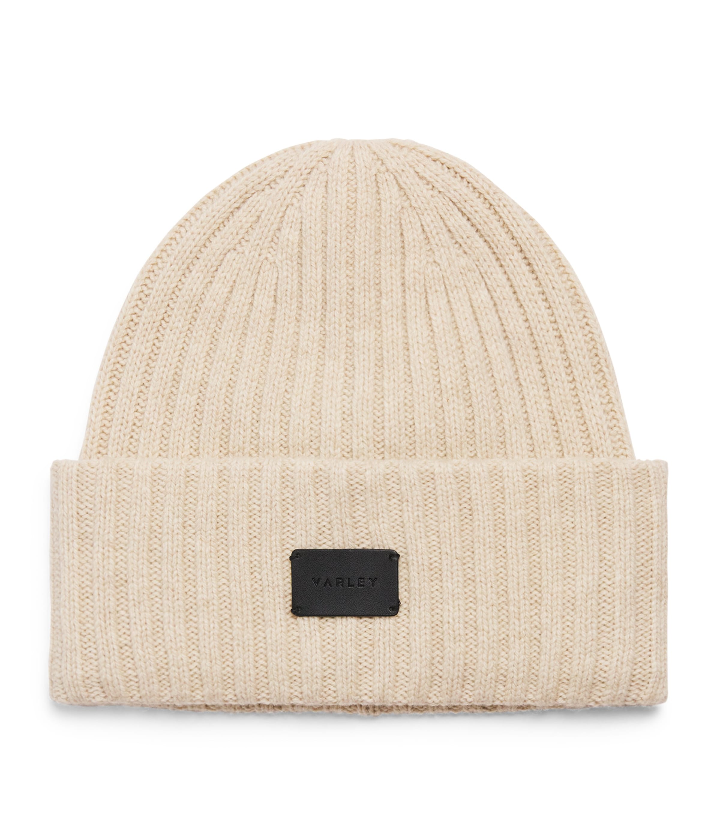 Varley Wool-blend Chunky Elva Beanie In White