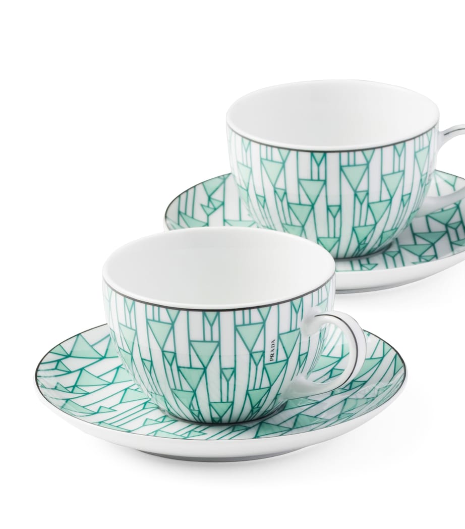 Vienna Teacup and Saucer (Set of 2) F0HM1 Image 2