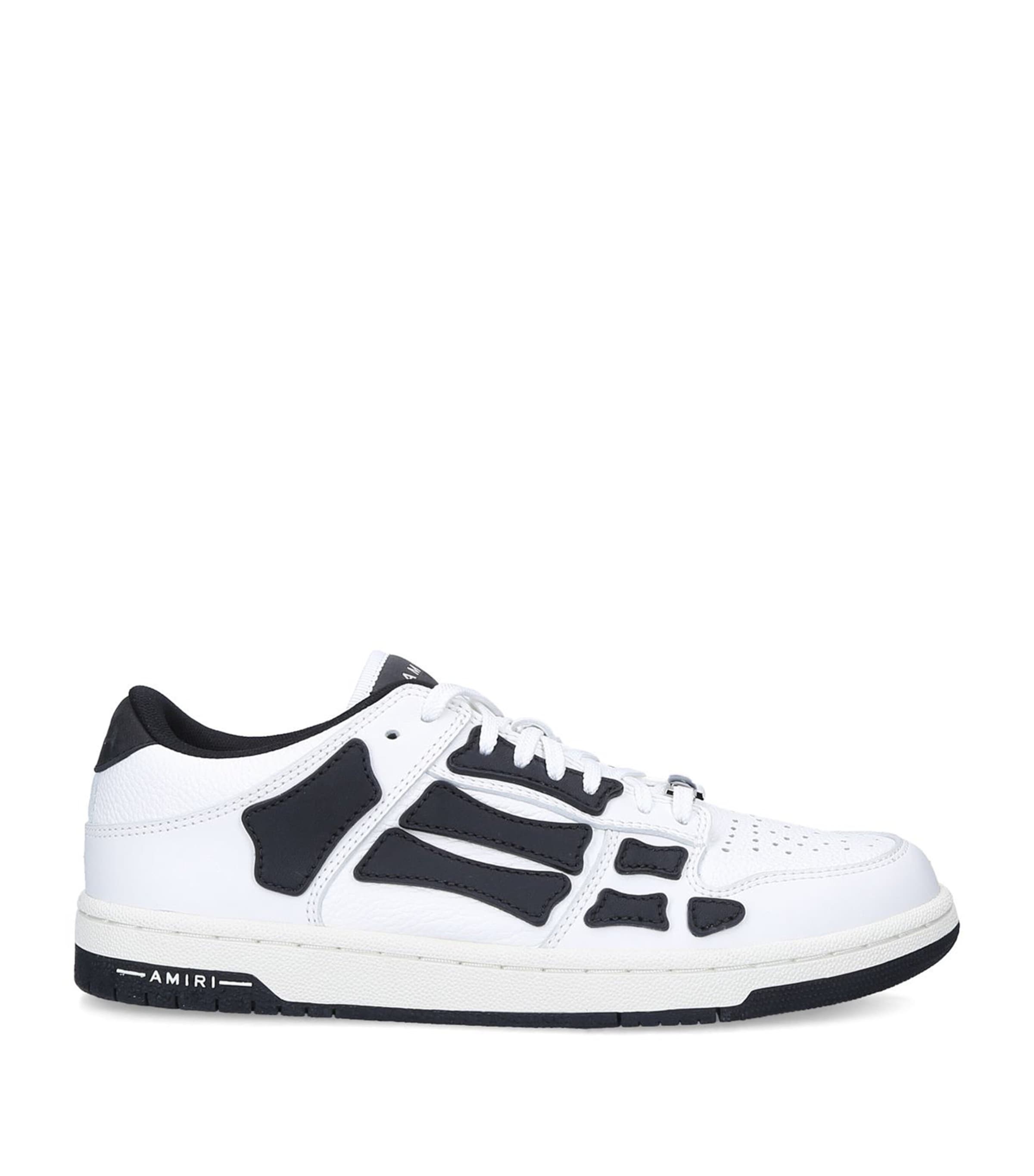 国内配送【AMIRI】Skel レザー ロー スニーカー SKEL-TOP LOW - Black | AMIRI