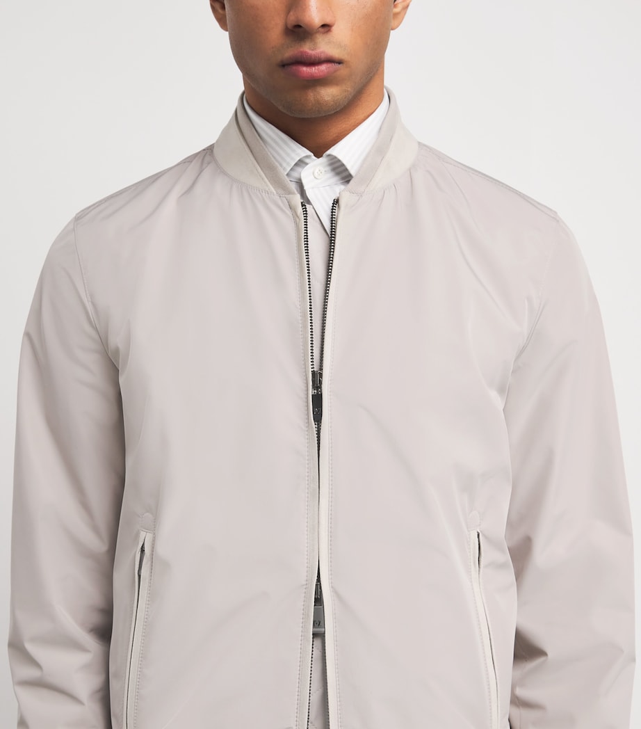 Zip-Up Bomber Jacket 35 NATURAL Image 6