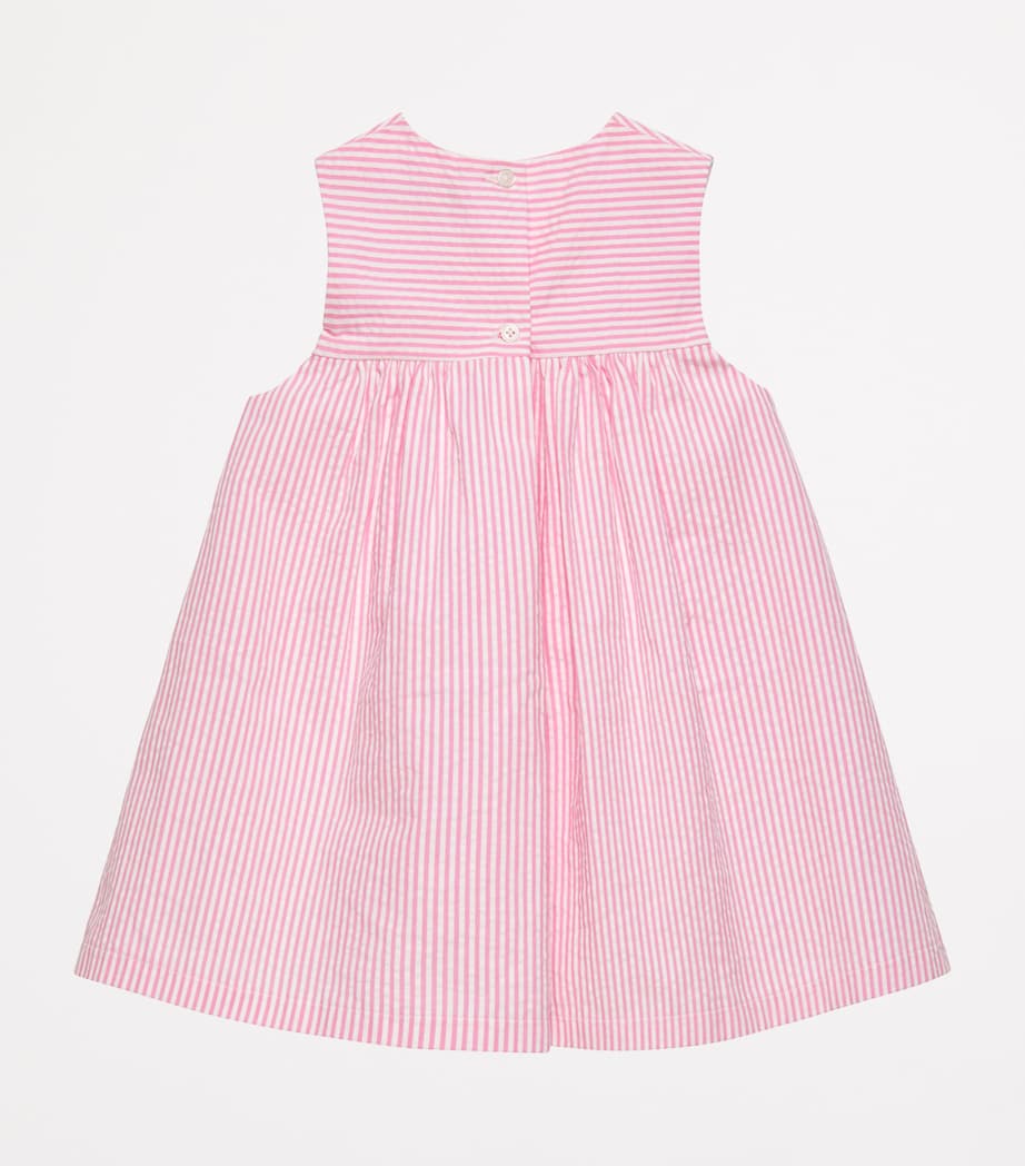 Striped Duck Dress (3-24 Months) BRIGHT PINK STRIPE Image 2