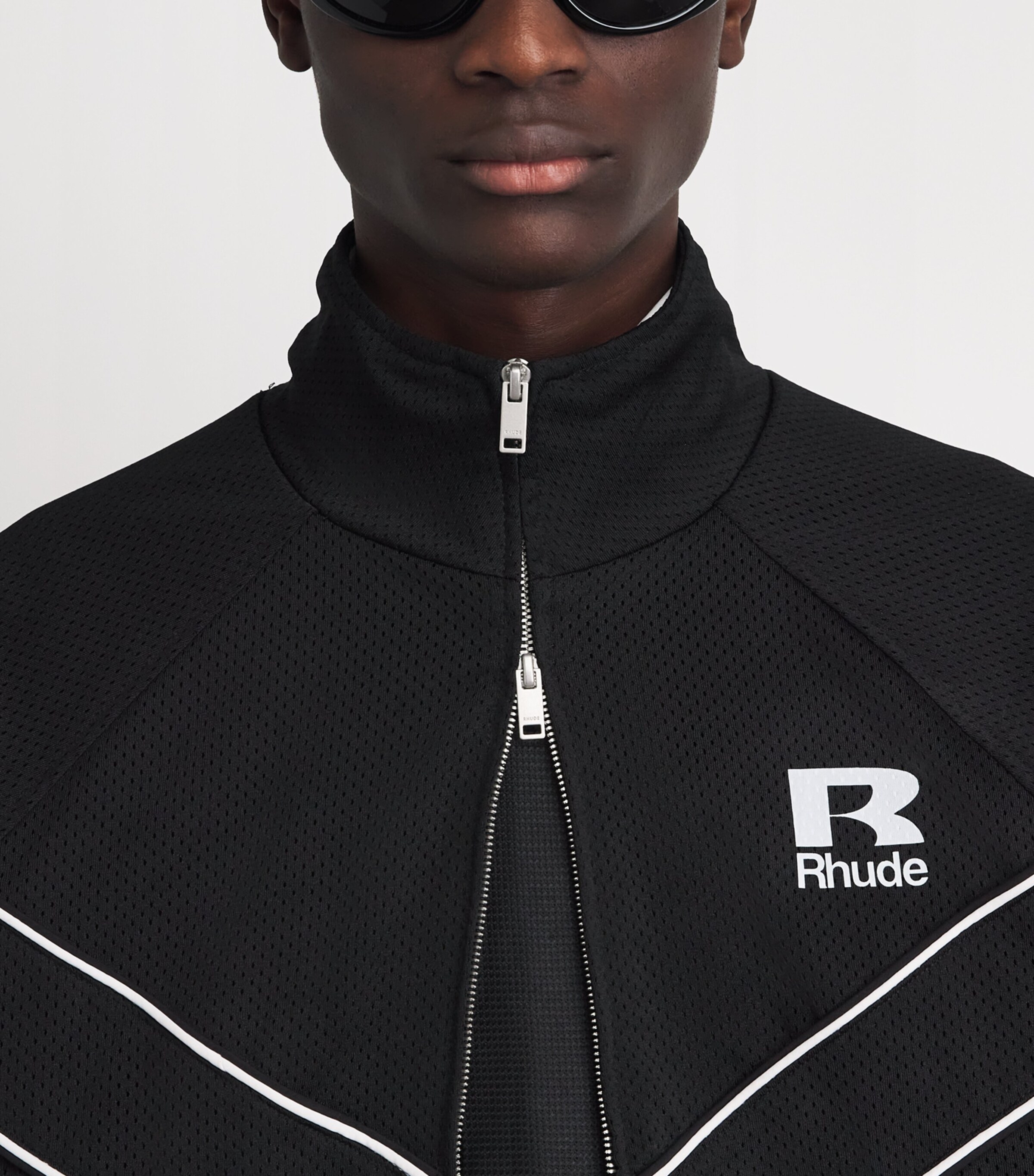 Rhude Black Logo Piping Track Jacket | Harrods US