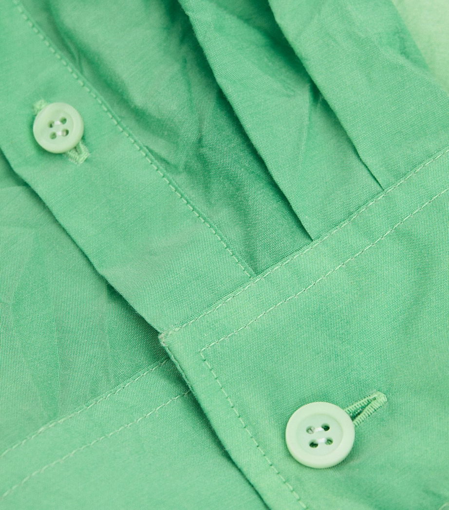 LOEWE Womens Cotton-Blend Gradient Shirt Green Image 5