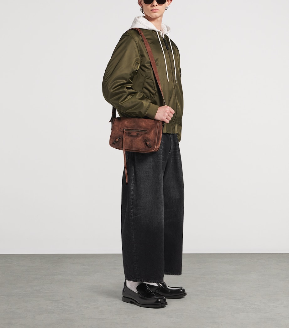 Balenciaga Suede Le City Messenger Bag Image 2