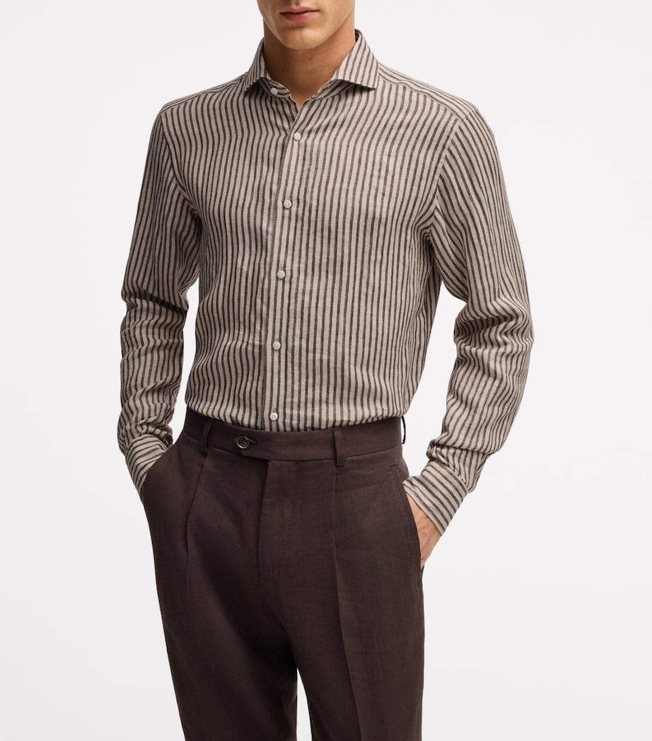Linen Striped Shirt 203 Image 2