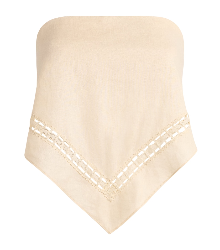 Simkhai Womens Linen-Hemp Lahni Top Sand Image 1