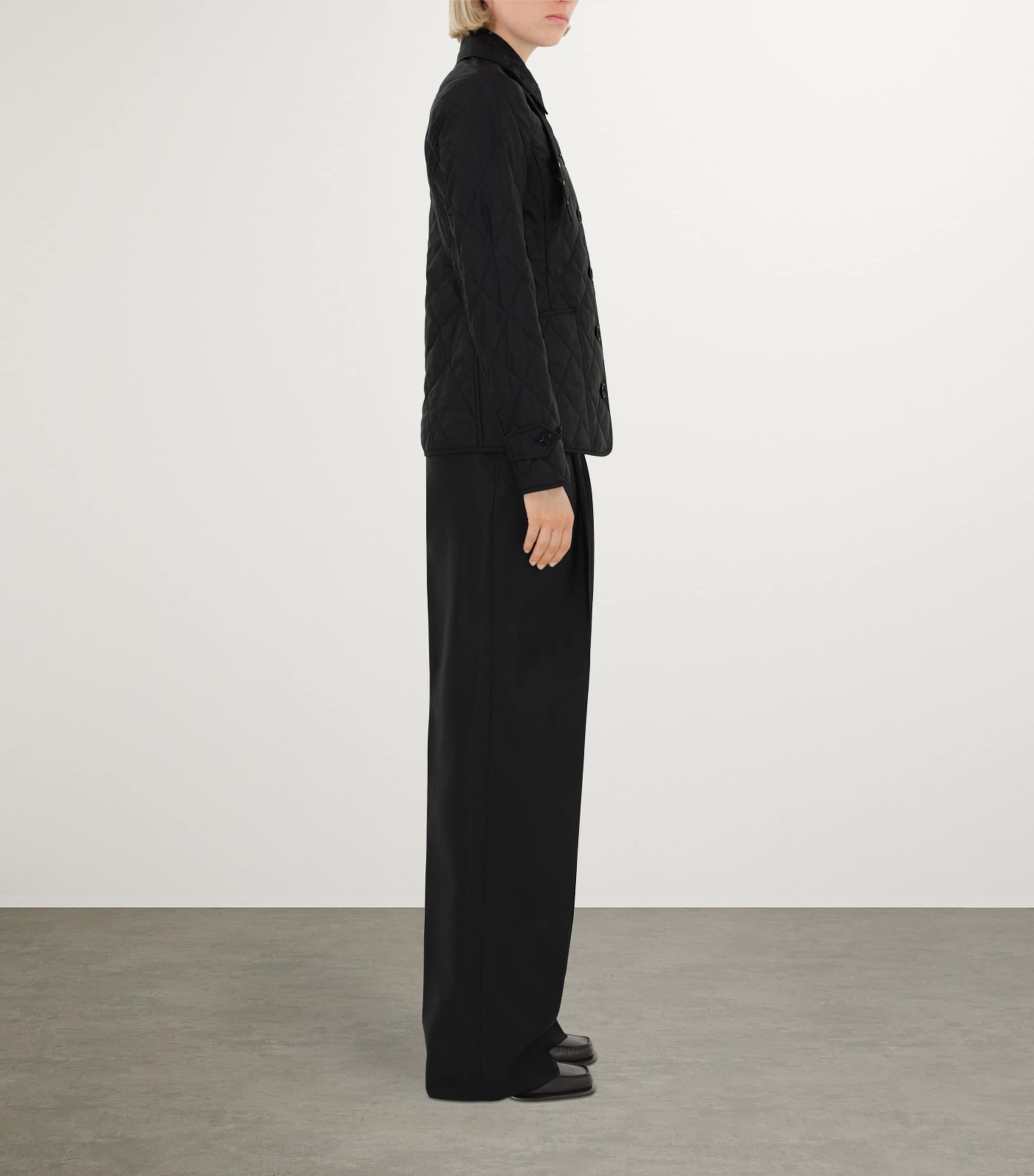 Quilted Thermoregulated Jacket BLACK Image 3