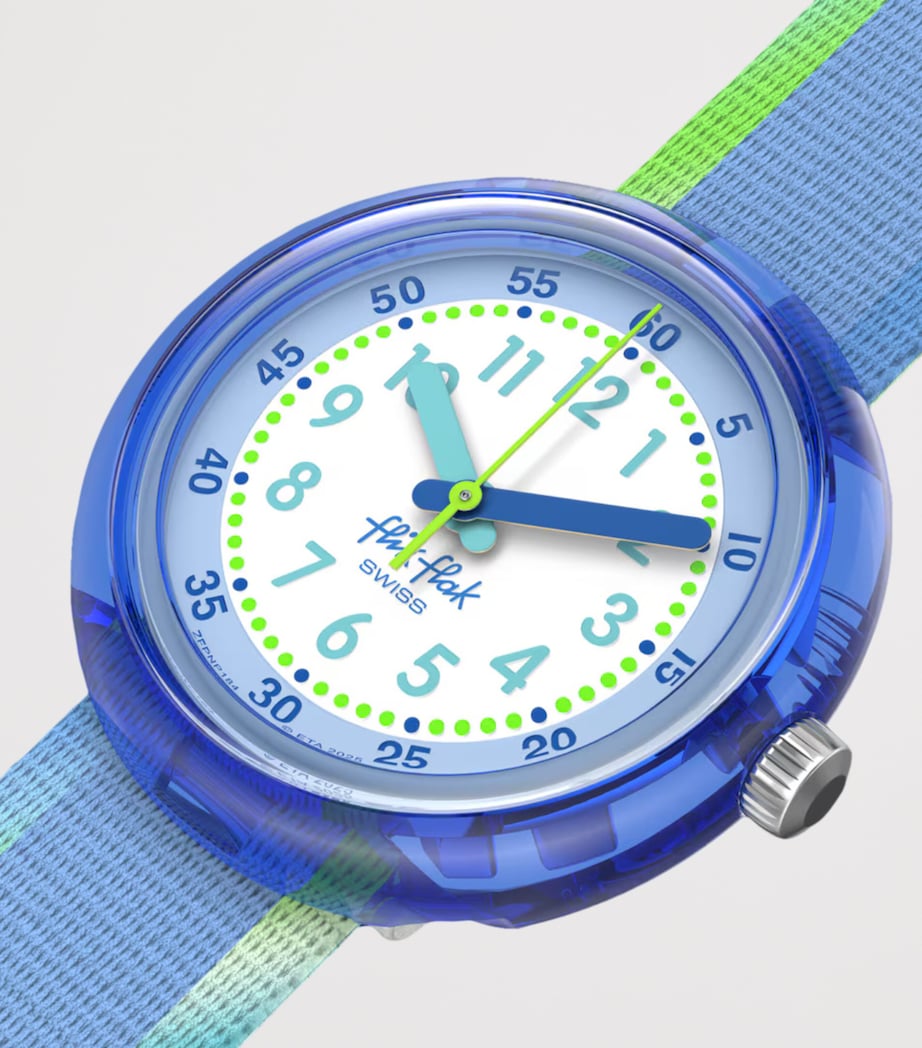Flik Flak Flip It Blue Watch 31.85mm Flip It Blue Image 4