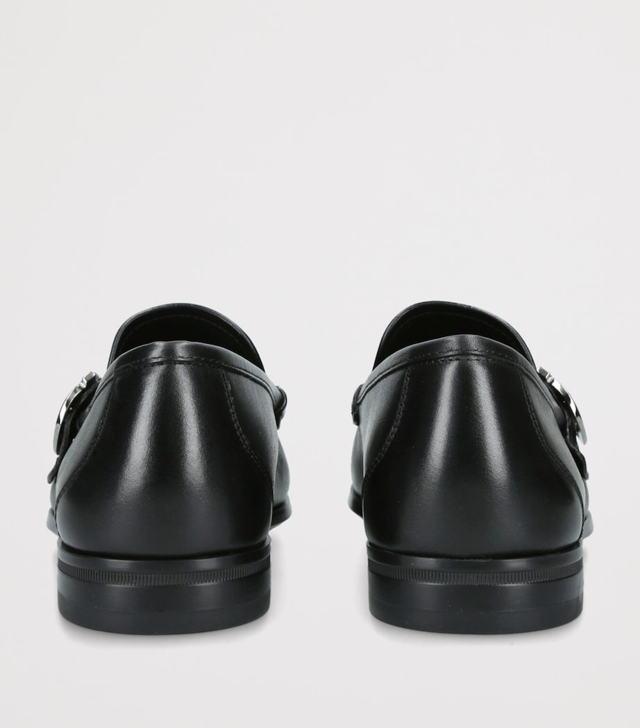 Leather Caspian Loafers BLACK Image 2