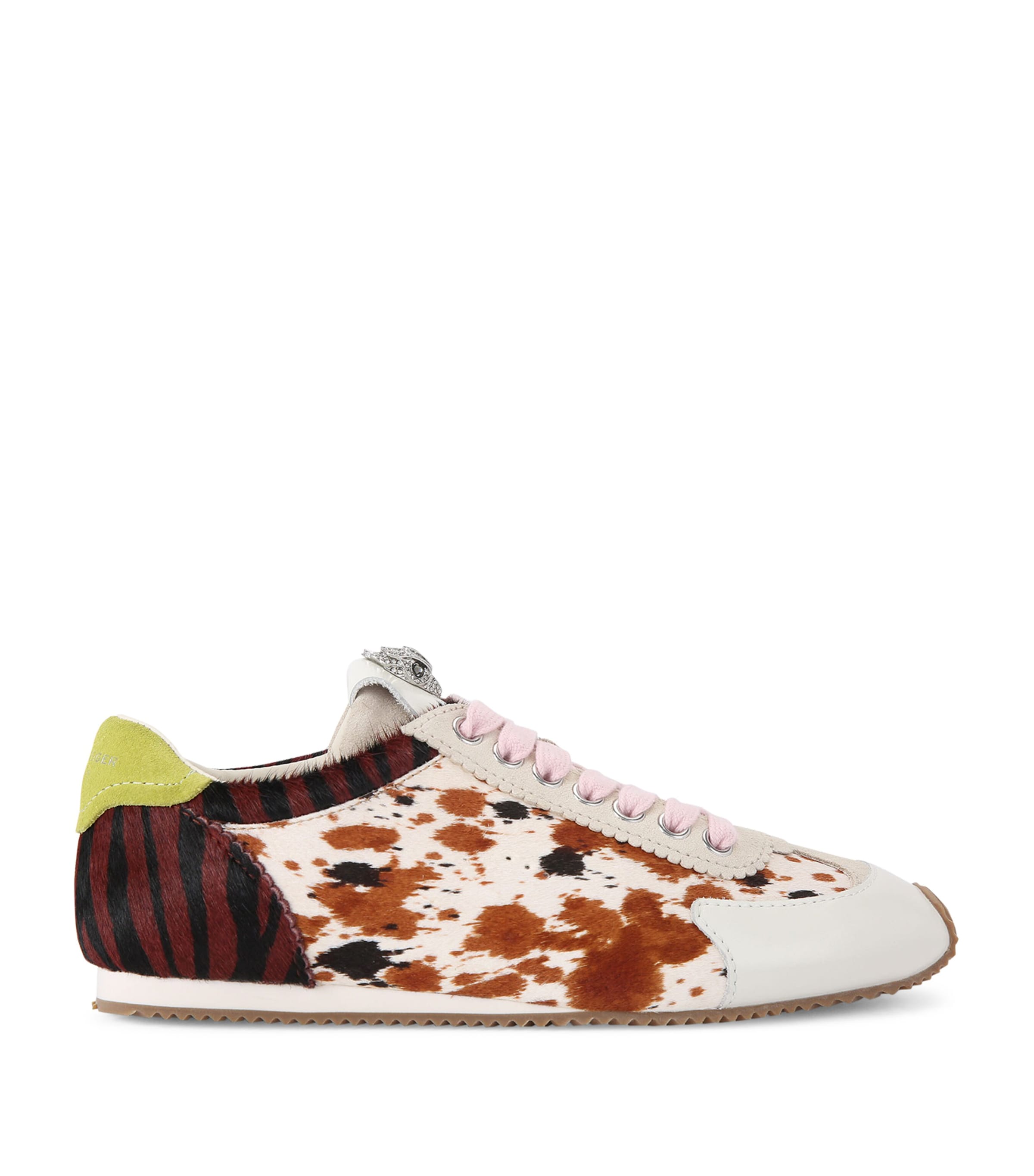 Kurt Geiger Fabric Patent Islington Sneaker In Multi