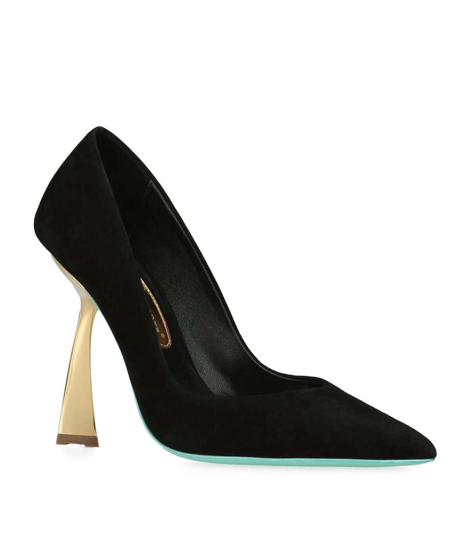 Suede As I Am Pumps 100 BLACK Image 3