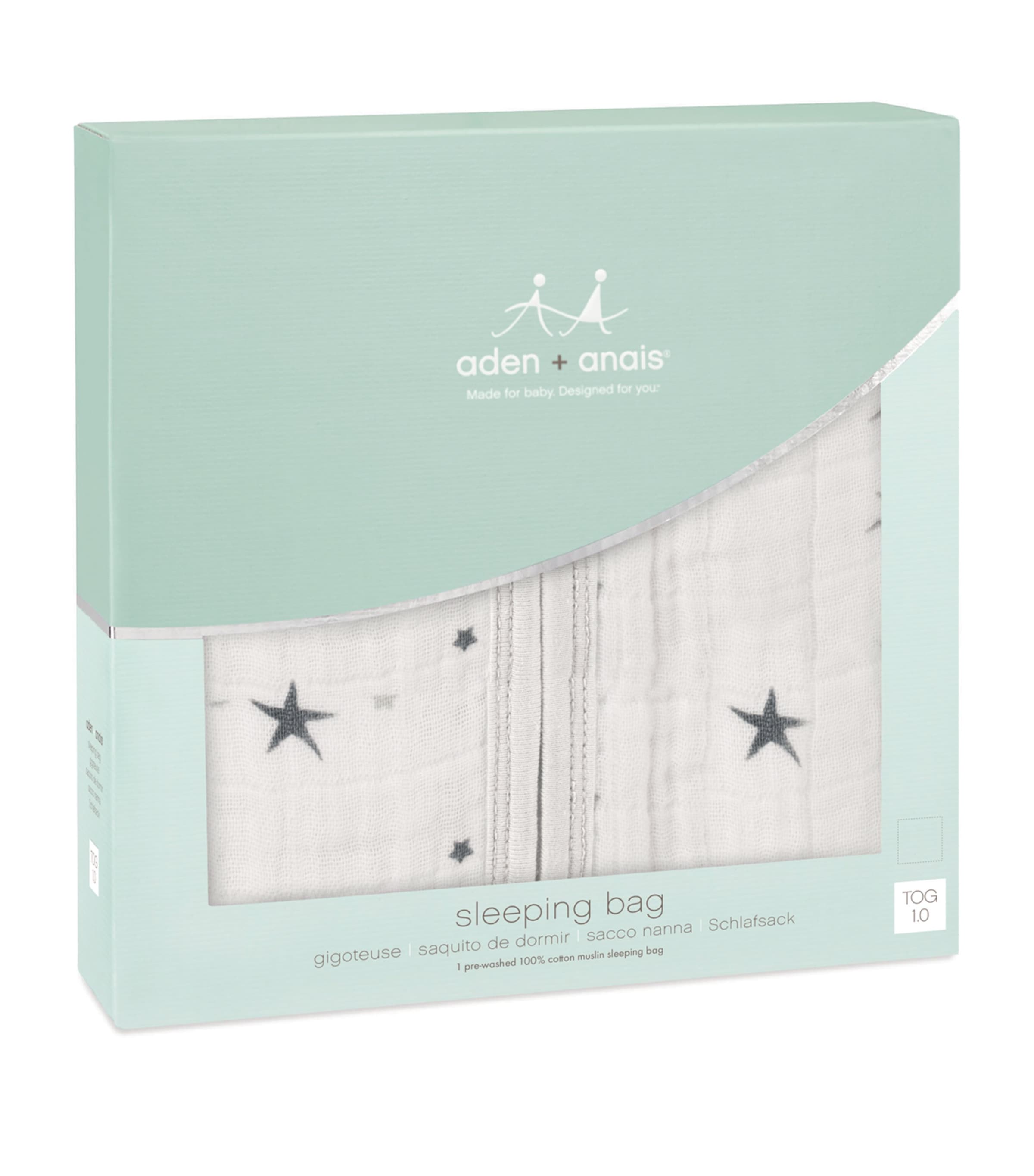 Twinkle Sleeping Bag (0-6 Months) WHITE Image 4