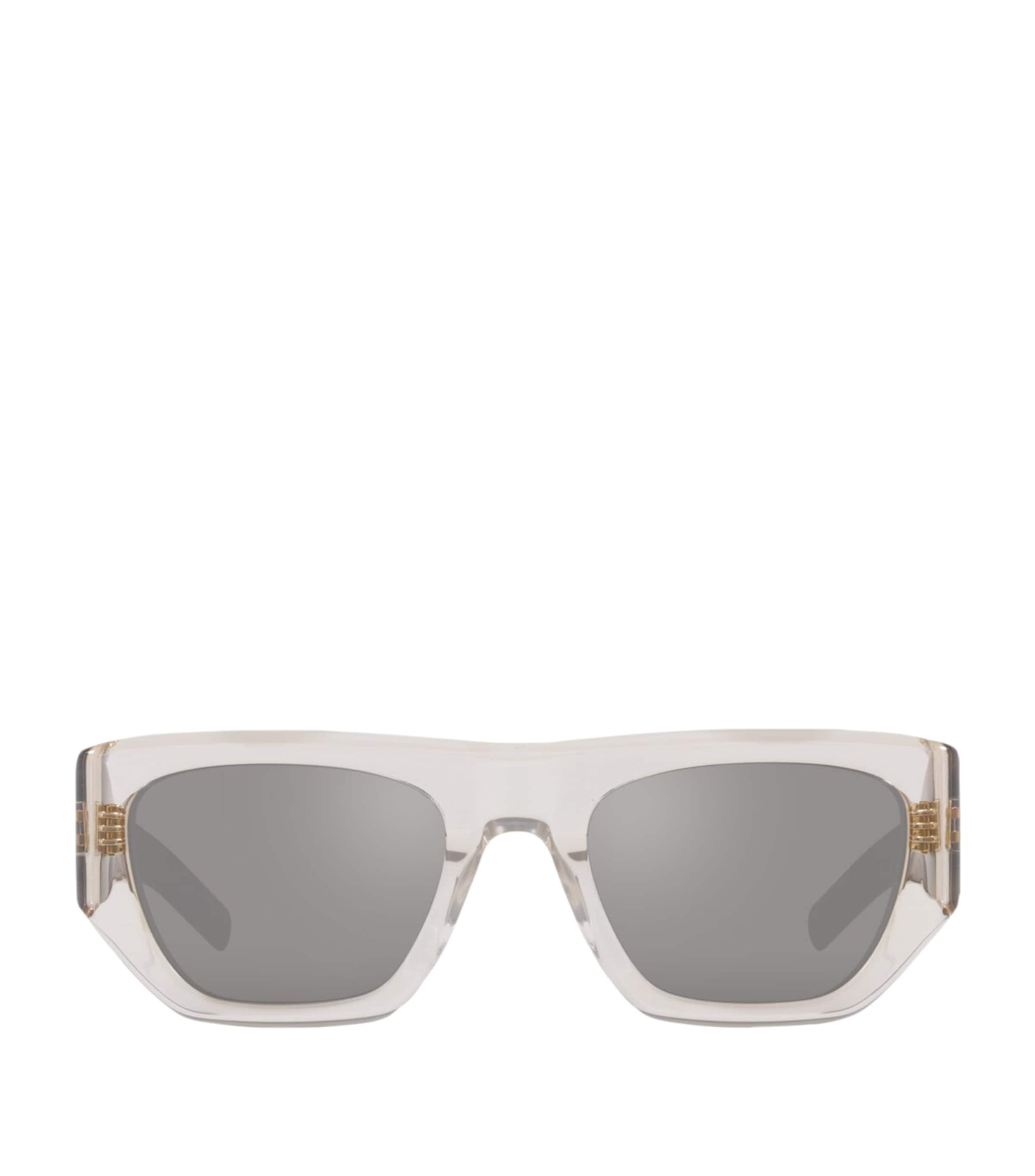 Saint Laurent Sl 740 Pillowed Square Sunglasses In Gray