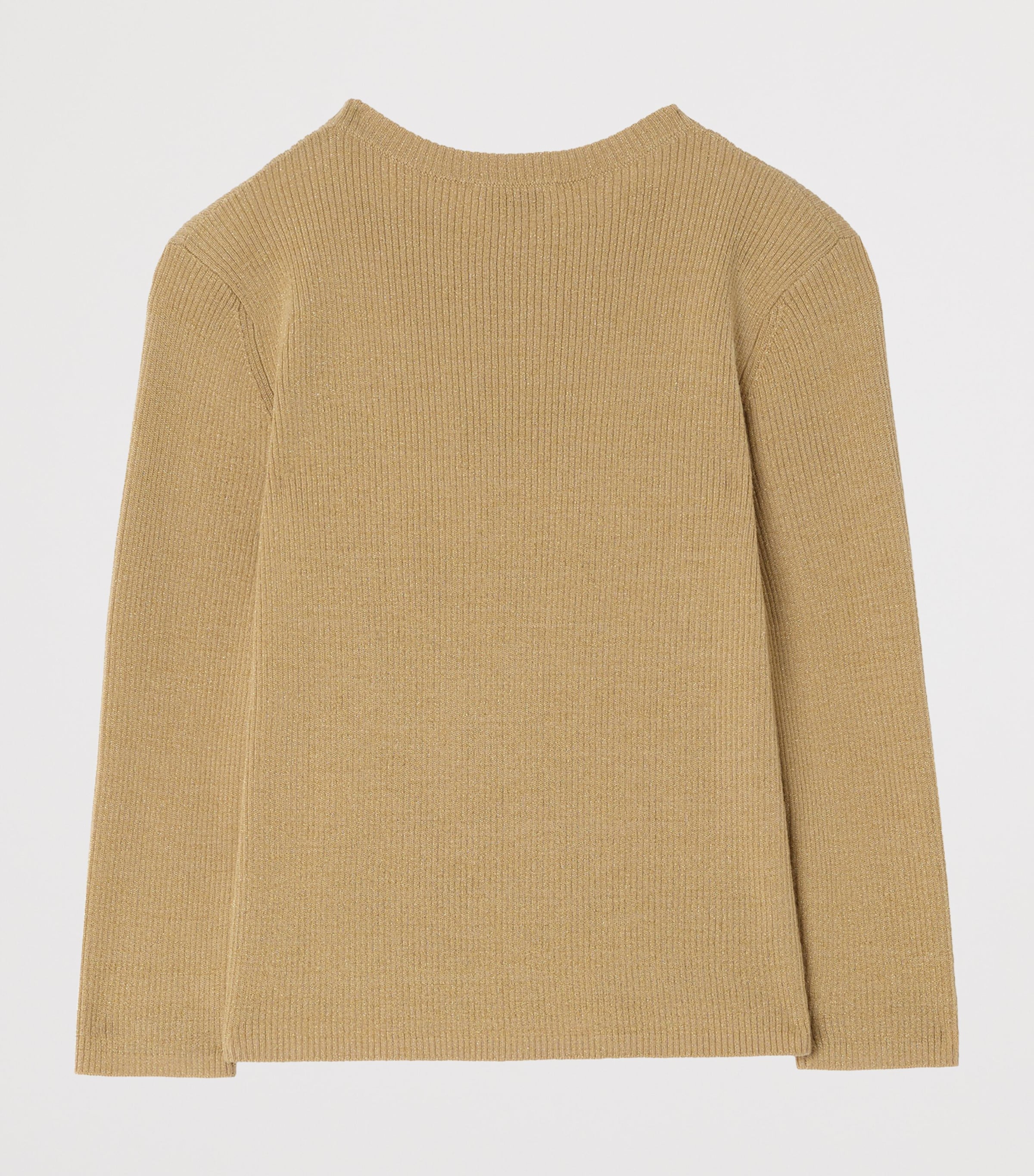 Burberry Kids Wool-Blend EKD Sweater (4-12 Years) Gold Beige Image 2
