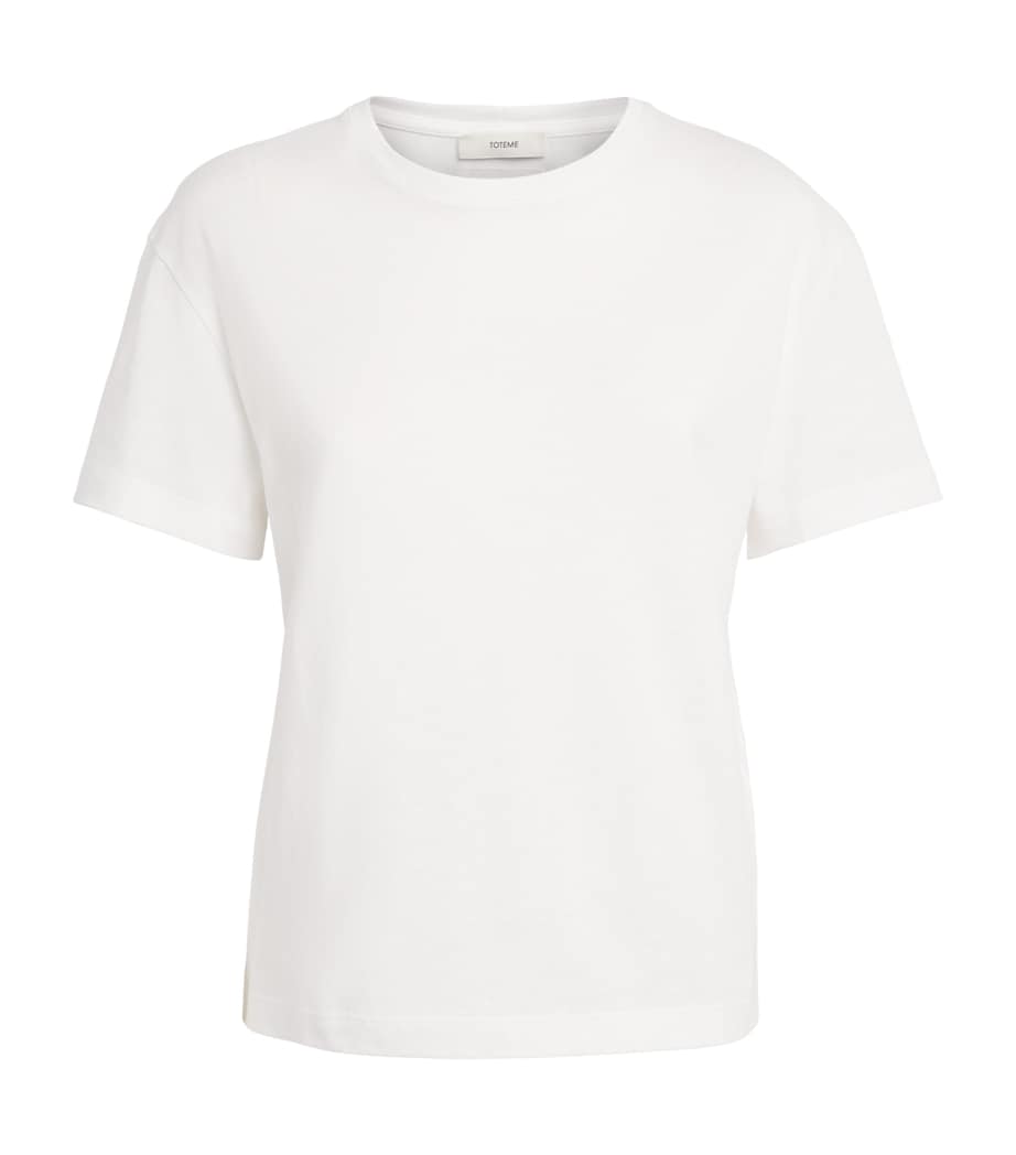 Toteme Womens Classic T-Shirt Optic White Image 1