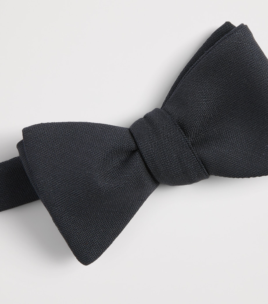 Il Gufo Wool Bow Tie Deep Blue Image 3