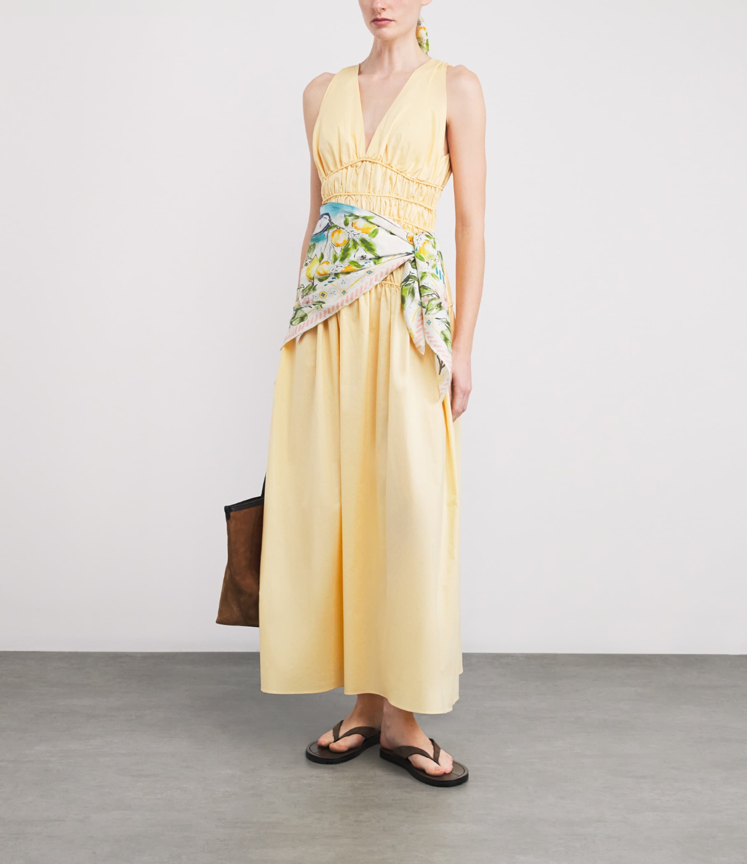 Silk High Summer Scarf YELLOW Image 3