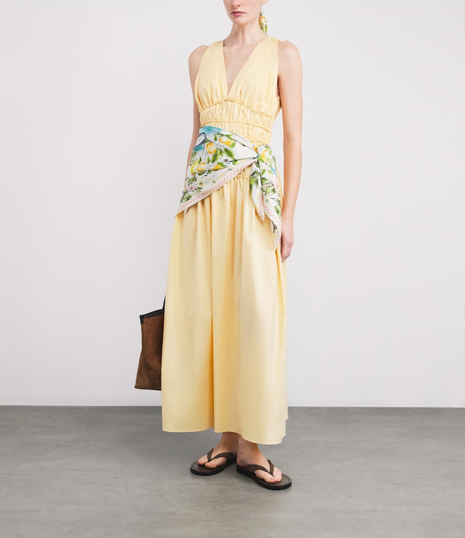 Silk High Summer Scarf YELLOW Image 3