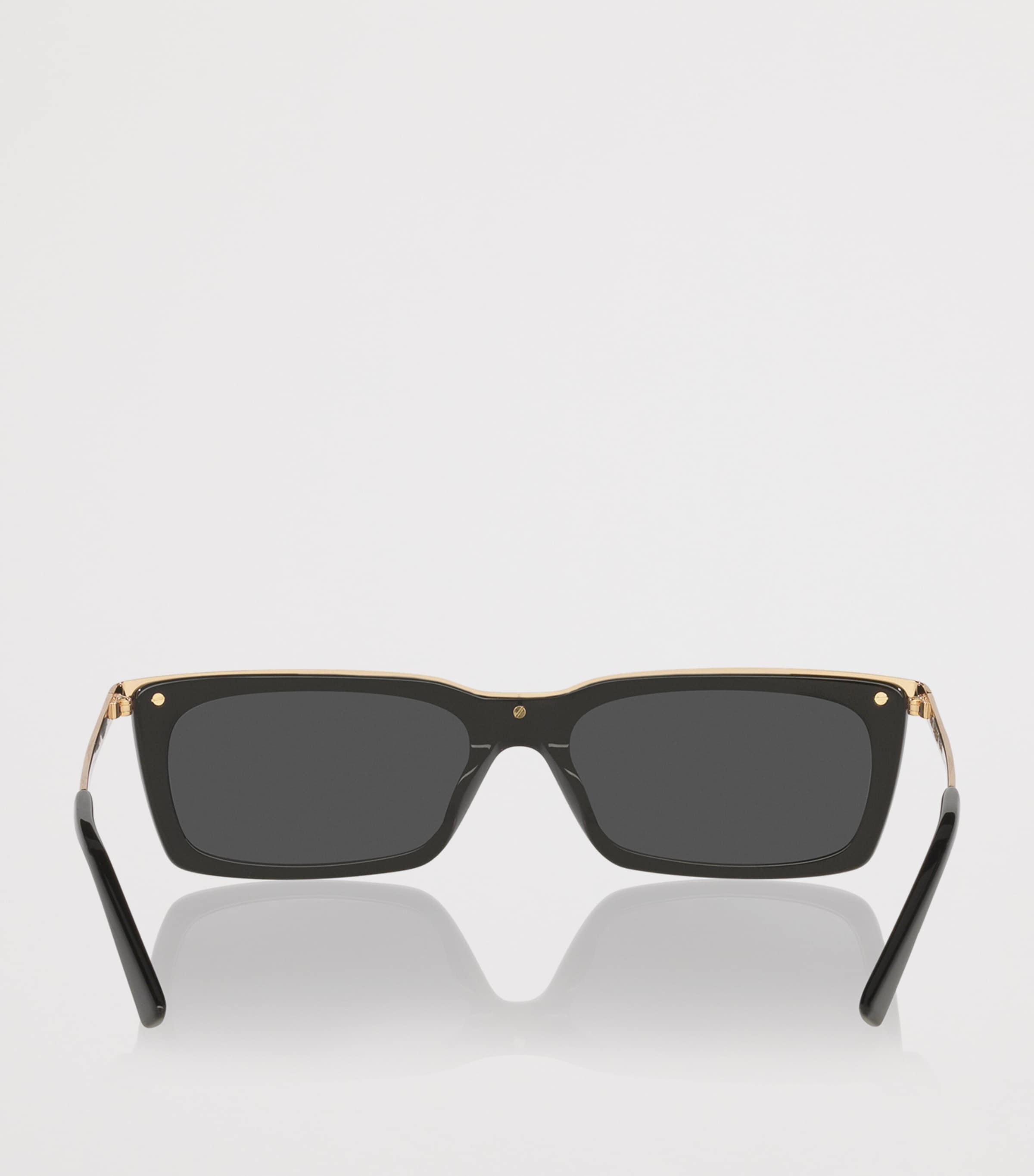 Acetate Rectangle Sunglasses 1100A1 Image 3
