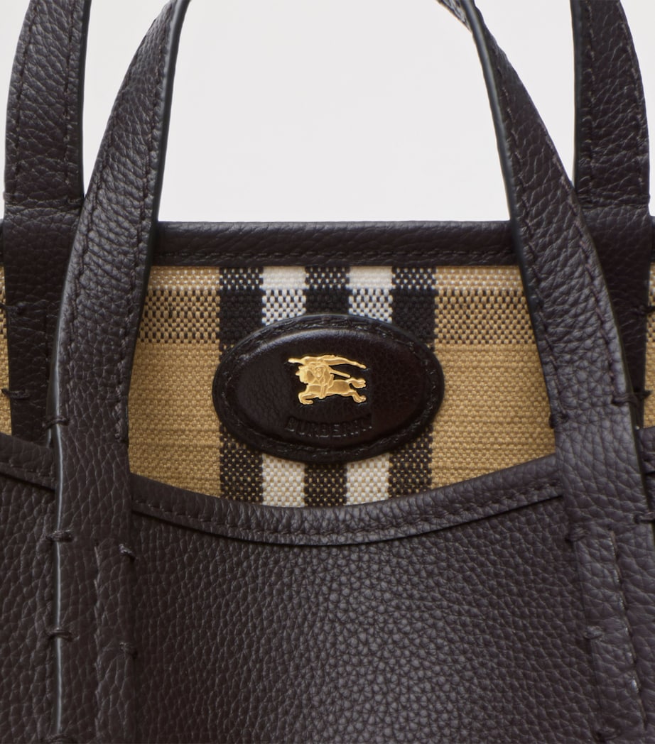 Mini Leather Reversible Bloomsbury Tote Bag PEATSAND Image 6